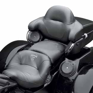 Motorcycle passenger deals seat comfort