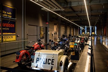 Vintange H-D Motorcycles Exhibit