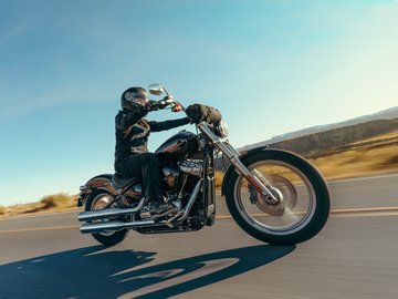 Softail Standard ride on a highway