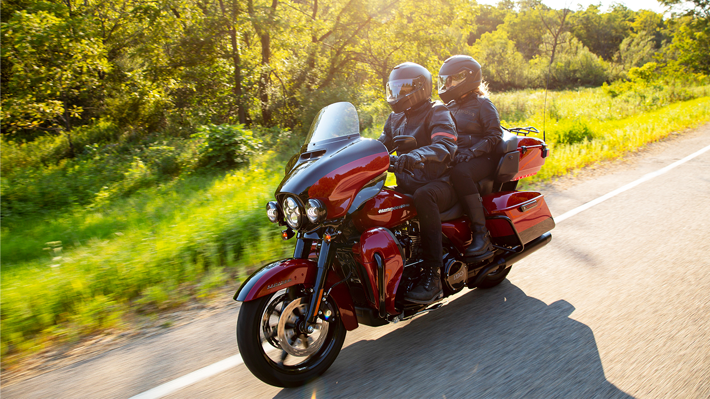 Riding a deals harley davidson