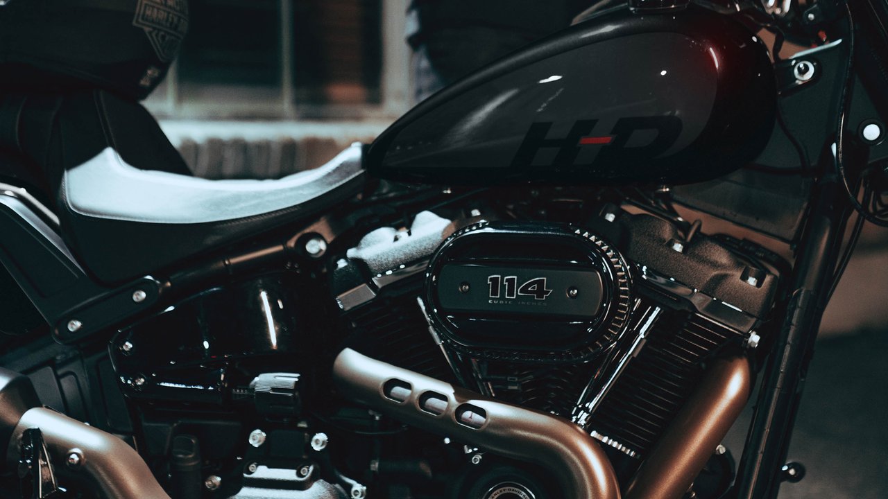 Imagen de una motocicleta Fat Bob