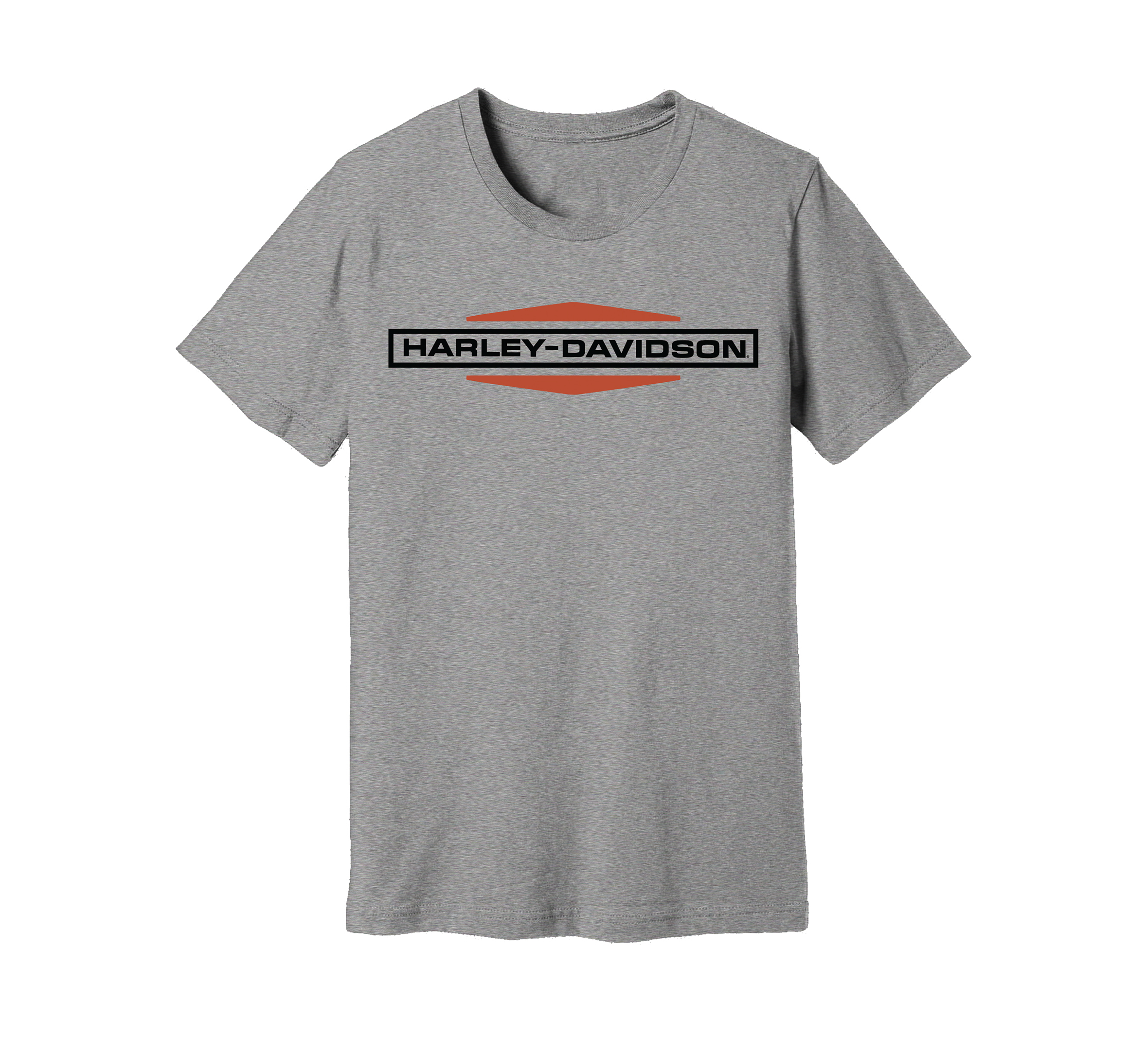Men's Stacked Logo Tee - Medium Heather Grey | Harley-Davidson USA