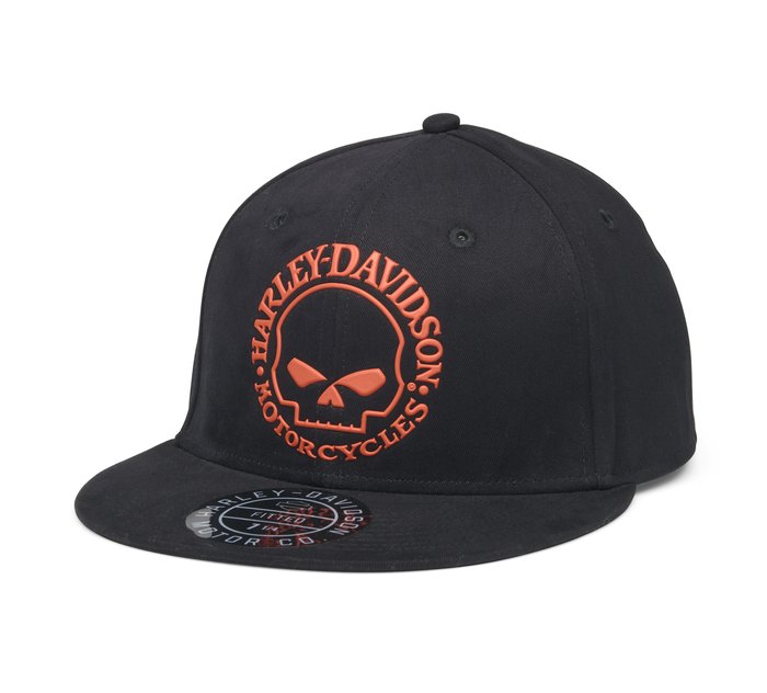 Harley-Davidson Men's Flames Quick Dry Skull Cap, Black - Small