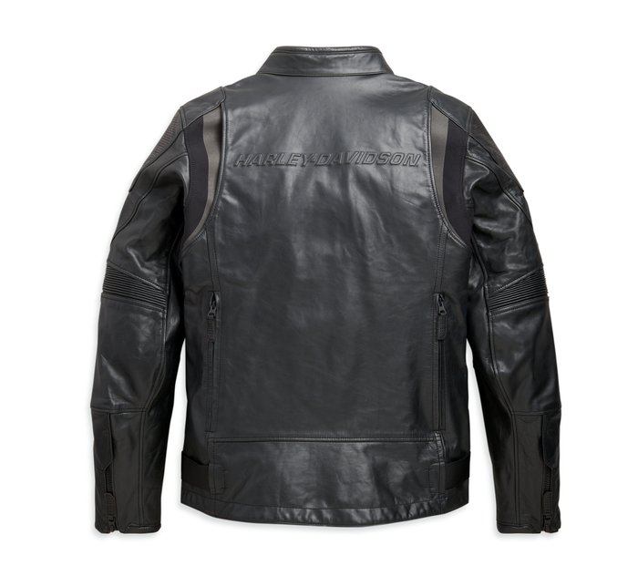 Harley Davidson FXRG Leather Bomber Jacket - Black - M – Headlock
