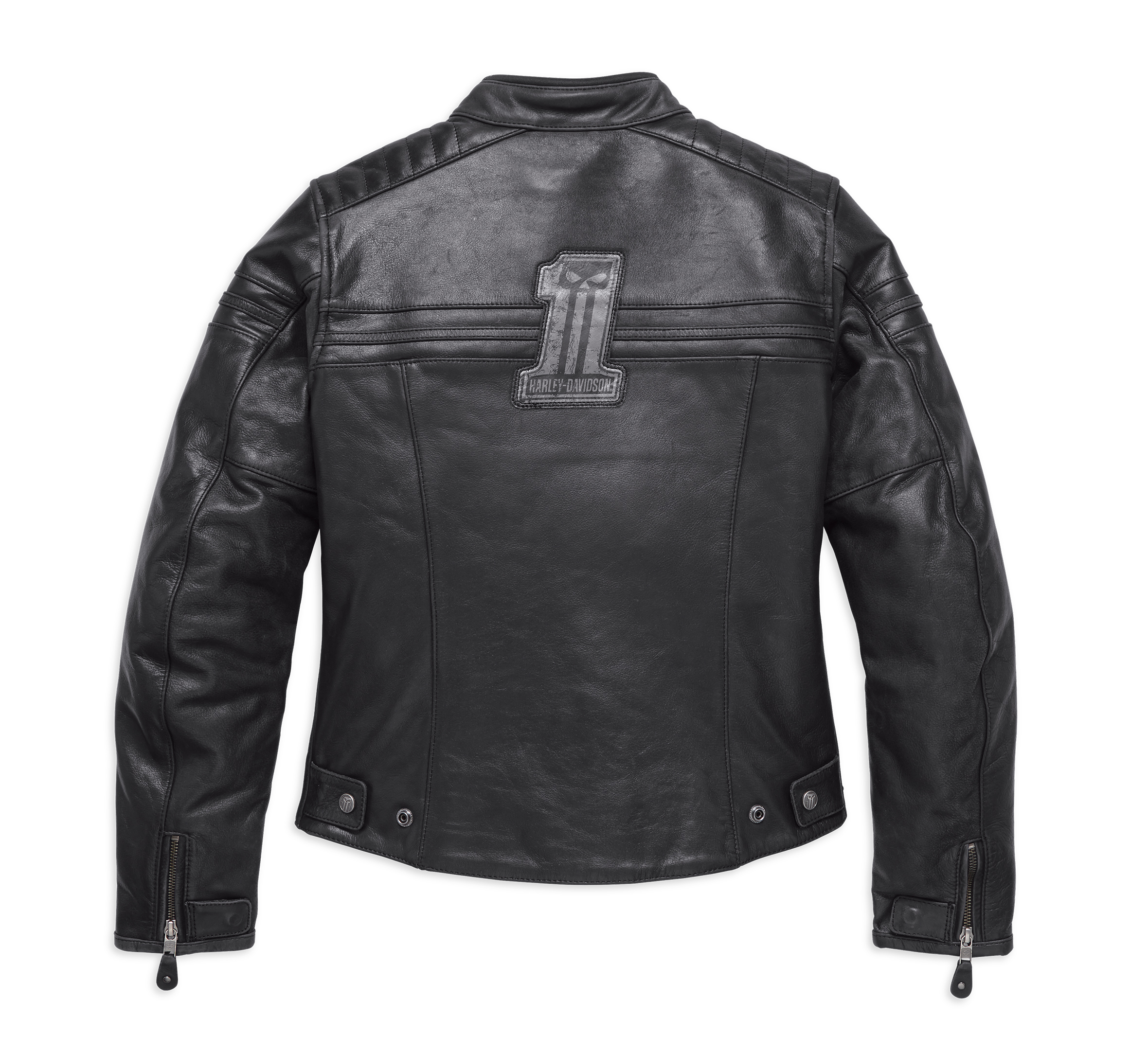 Blouson cuir discount harley davidson skull