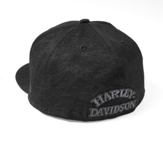 Harley-davidson Mens Embroidered All Camo Baseball Cap FLEX STRAP