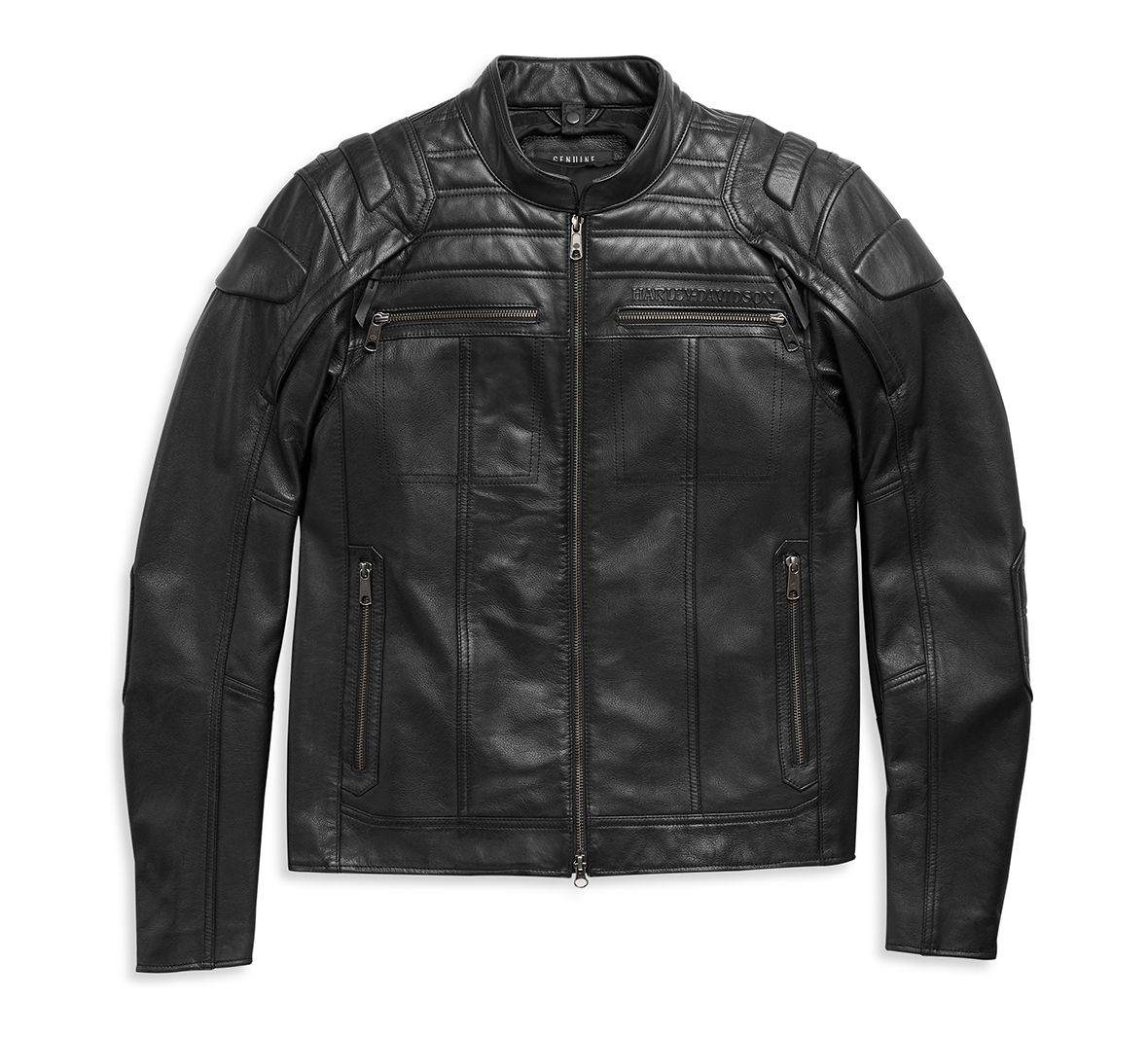 Blouson en cuir Auroral II 3-en-1 pour hommes - Grande taille