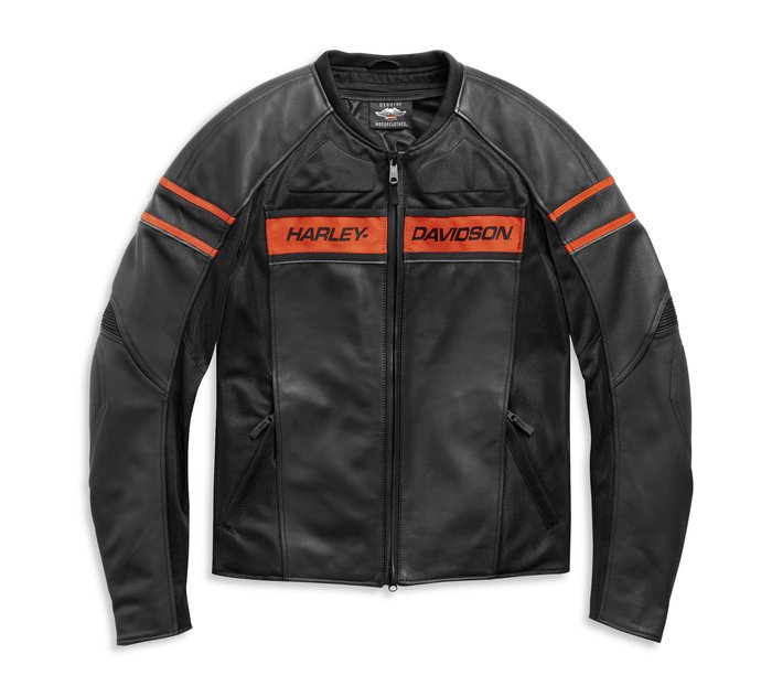 Harley-Davidson® Men's FXRG Switchback Leather Jacket, Black 98095