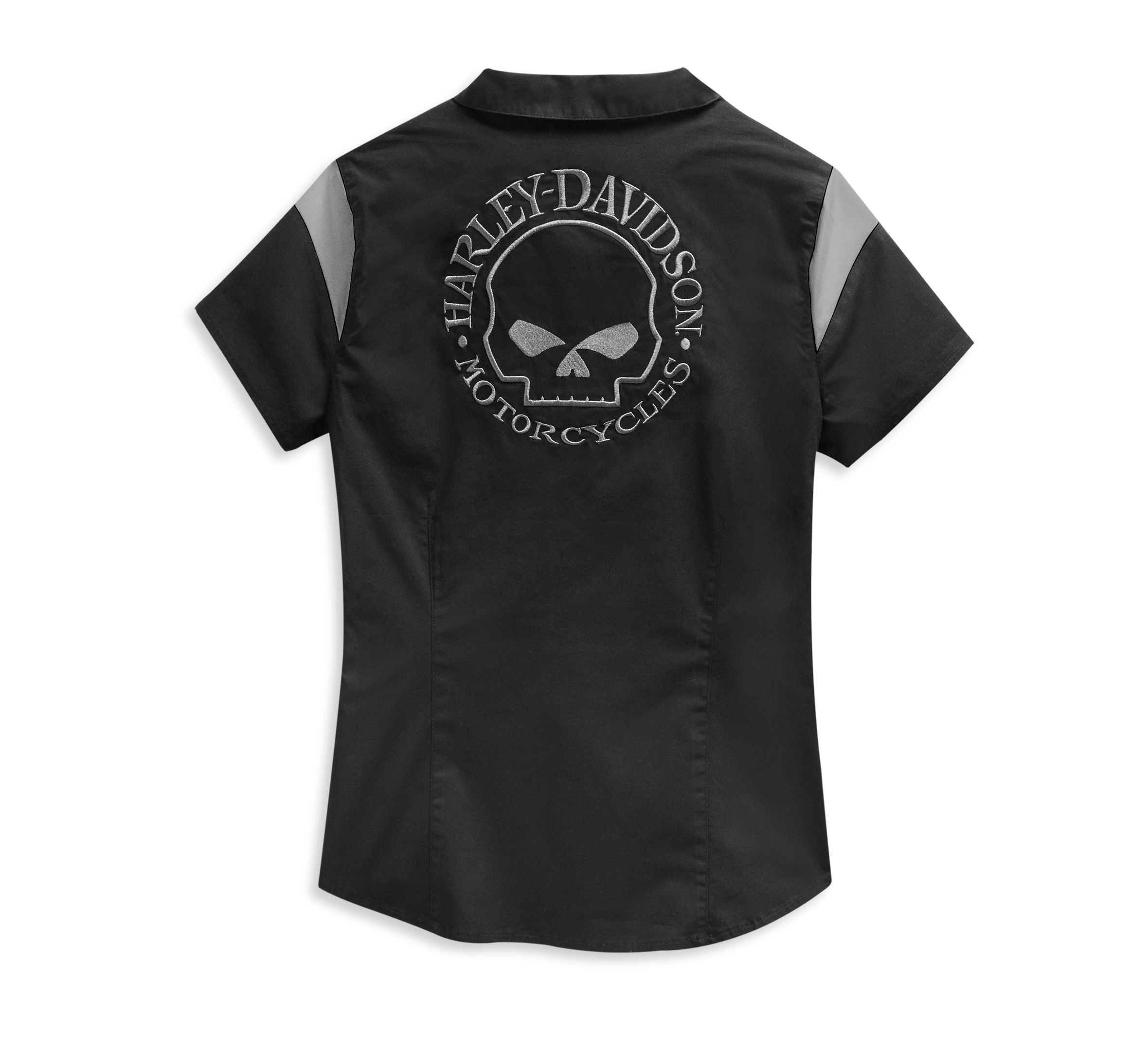 Women's Willie G Skull Logo Zip-Front Shirt | Harley-Davidson USA