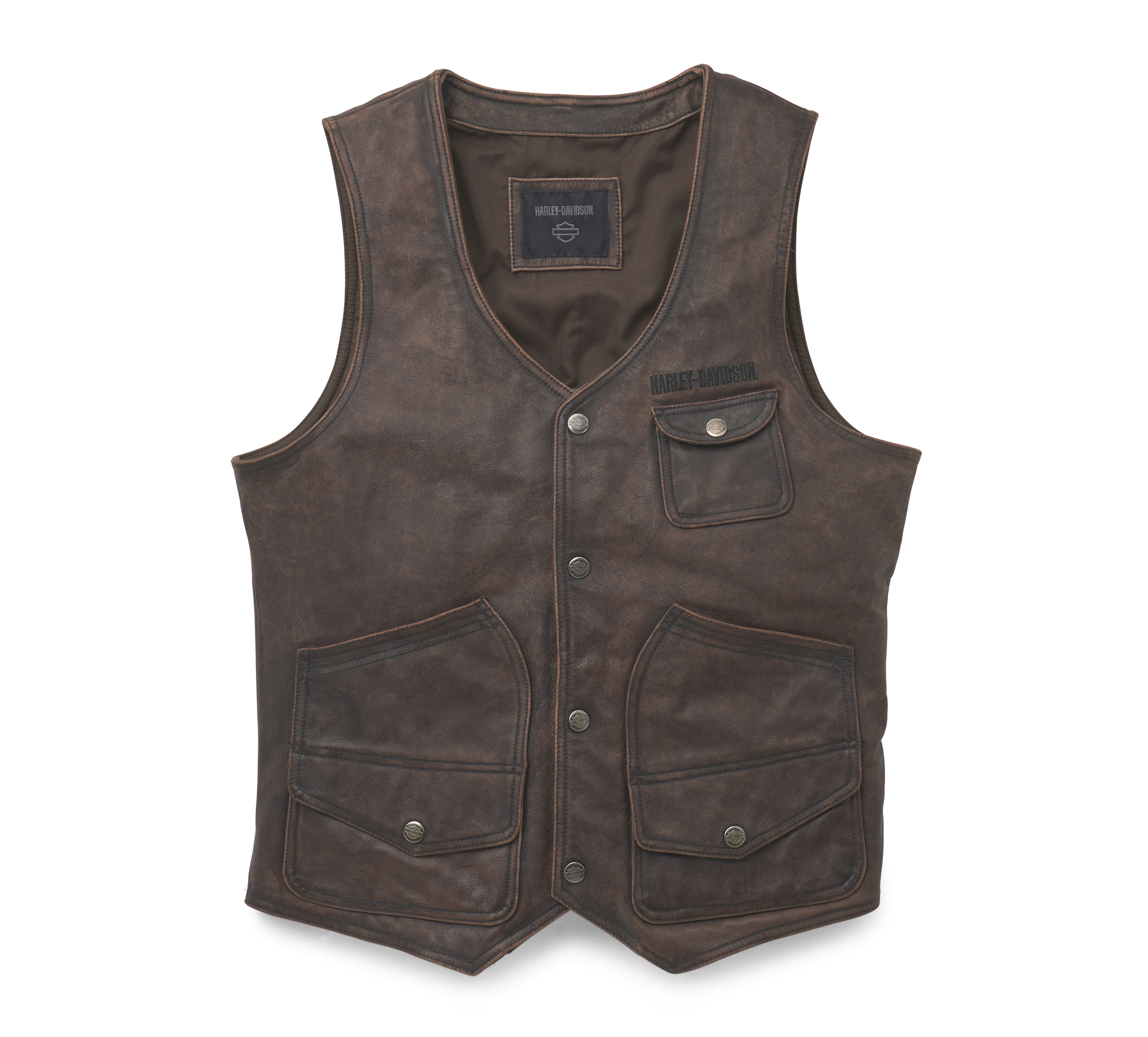 Men's Cut Away Vest Monogram Taurillon Leather