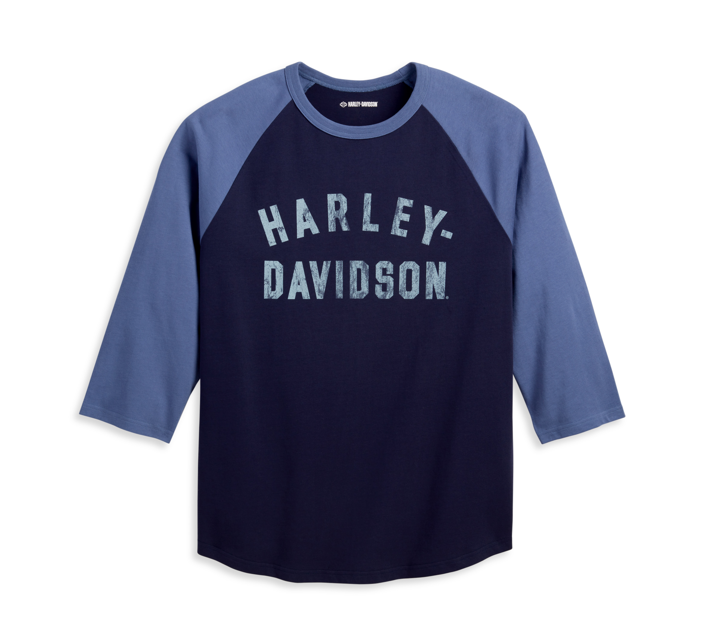 Men's Staple 3/4 Raglan - Colorblocked - Peacoat - Harley-Davidson