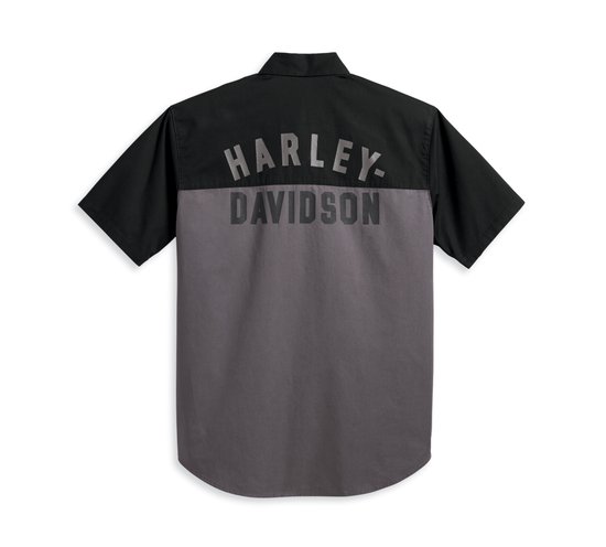 Hanes Men's Black Harley Davidson Short Sleeve Spread Collar Polo Shir –  Shop Thrift World