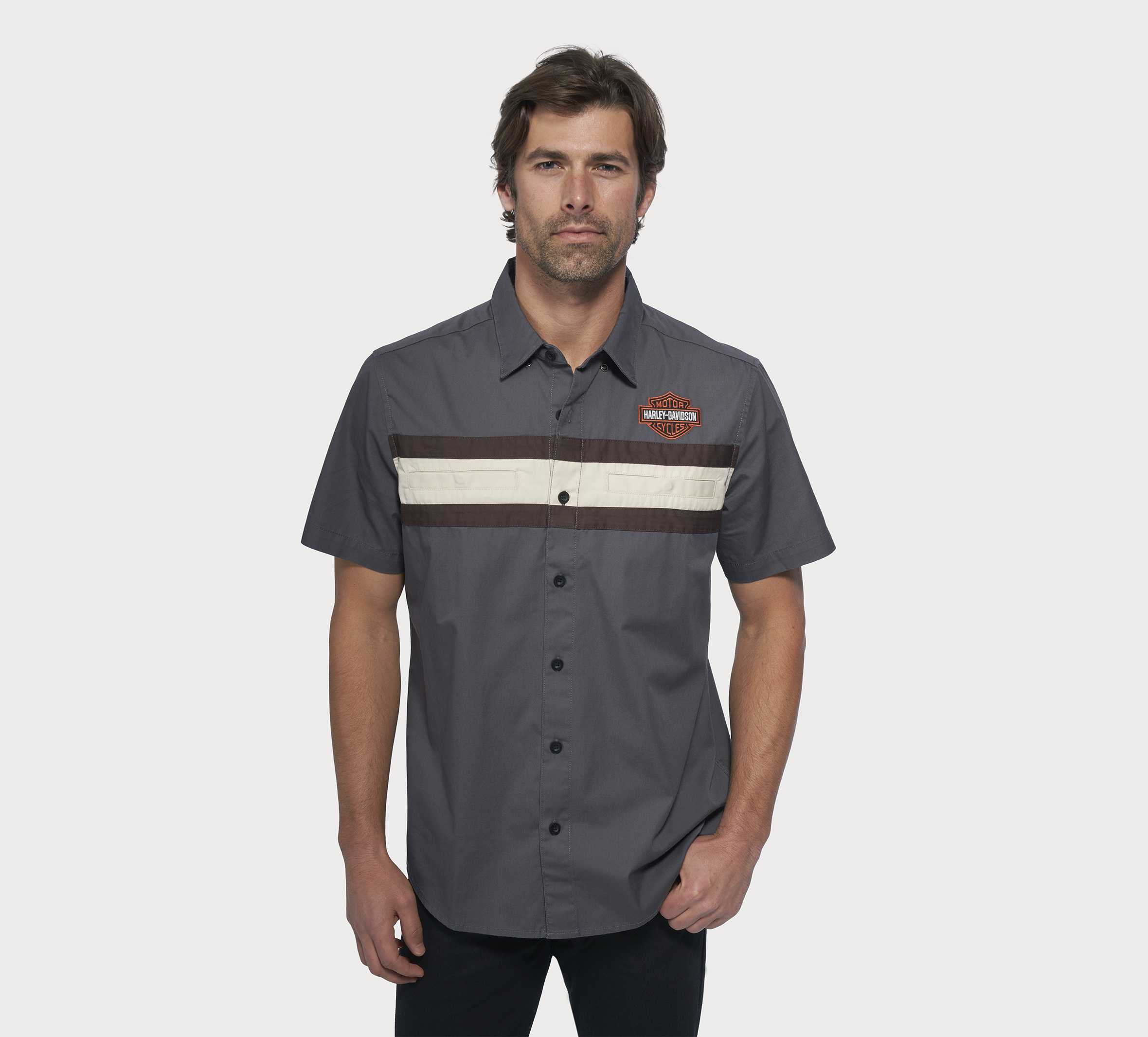 Men's Harley Performance Short Sleeve Shirt - Colorblocked