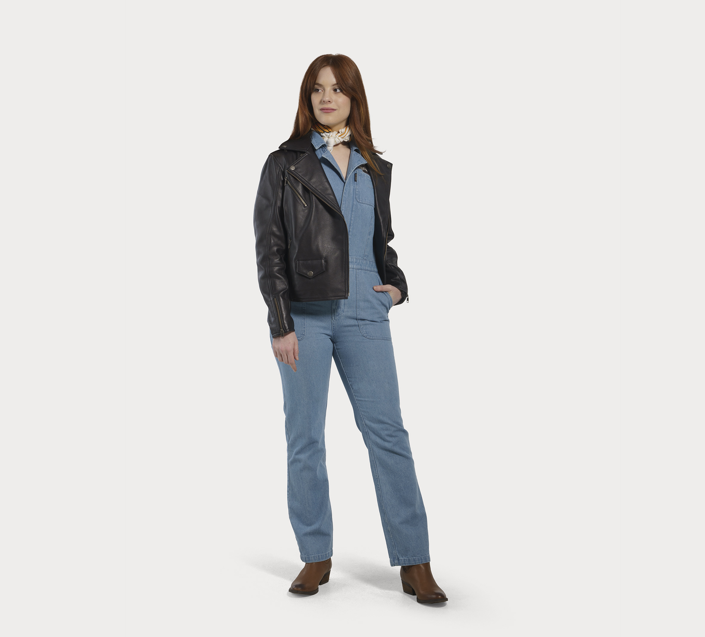 Denim hot sale coverall women's