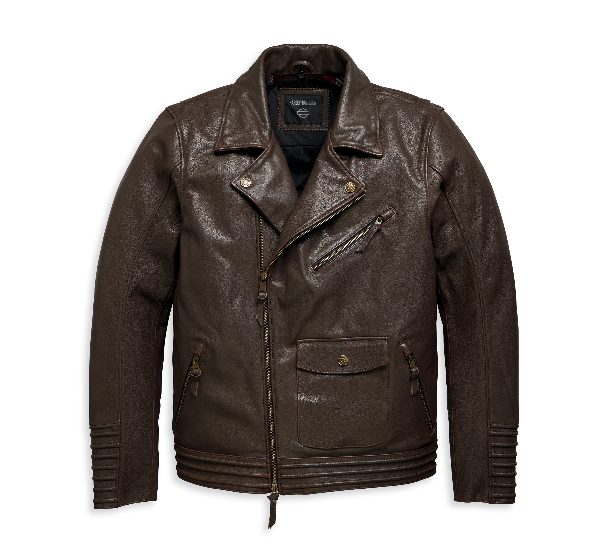 Men's Maverick Leather Biker Jacket - Java | Harley-Davidson USA