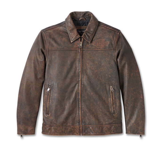 Men's Gas & Oil Leather Jacket