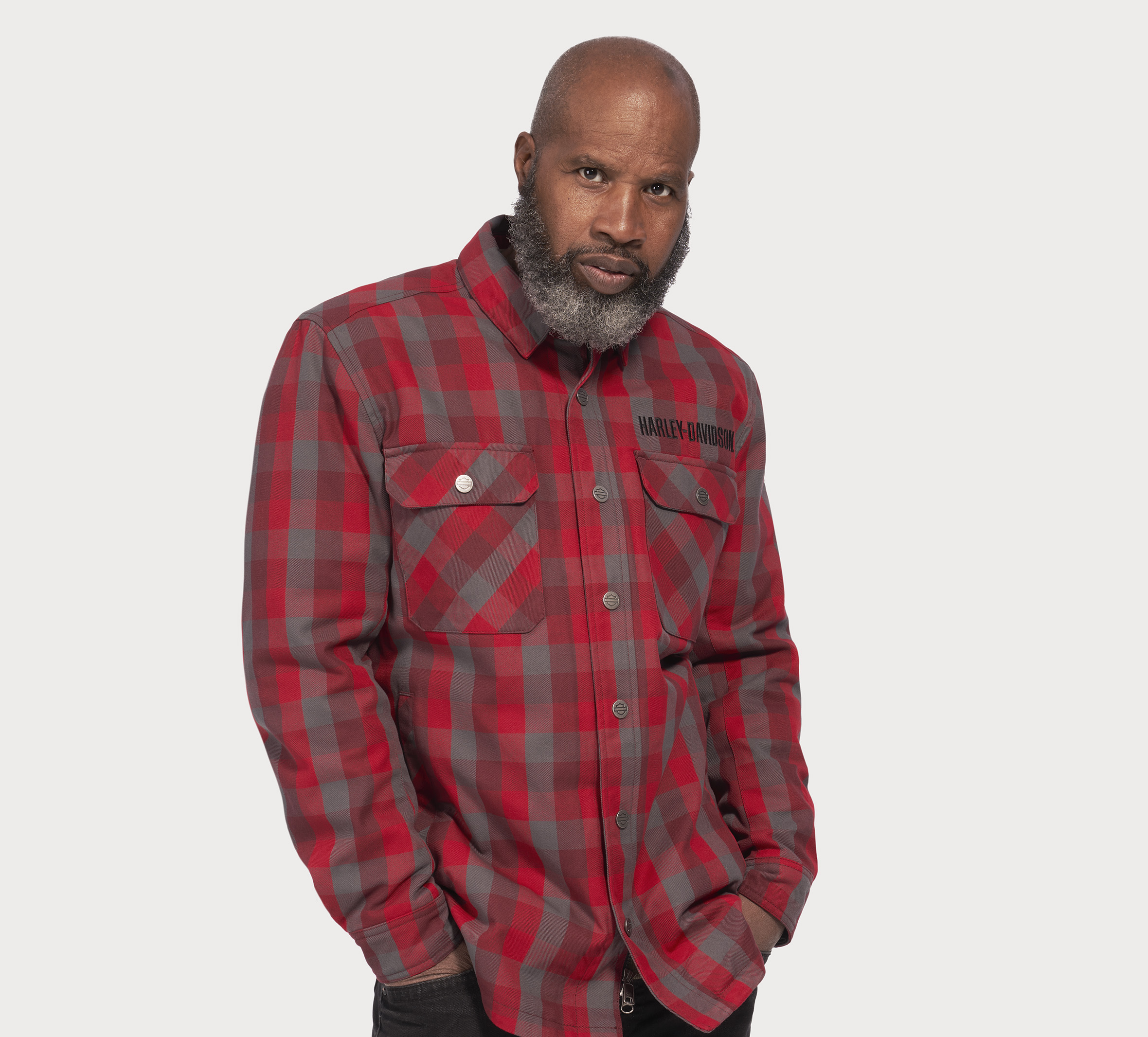 Red plaid 2025 shirt jacket