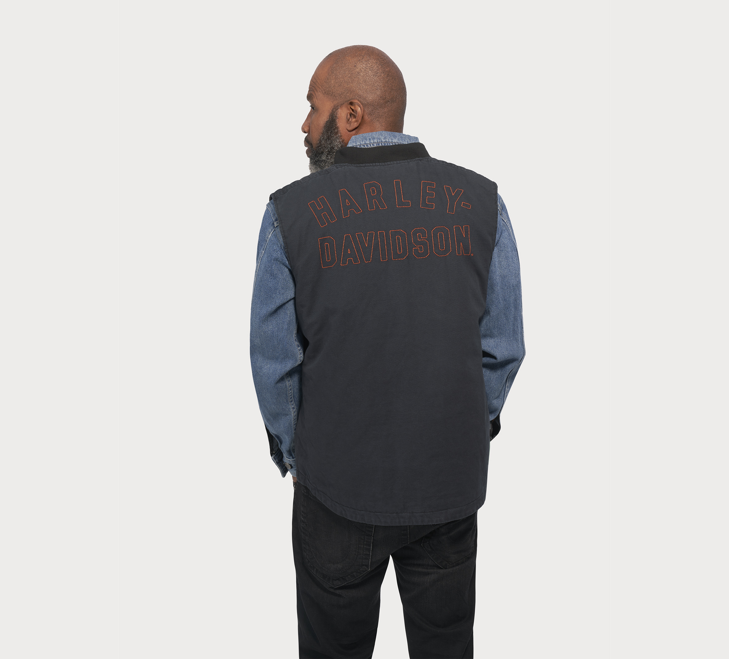 Men's Forever Harley Canvas Vest - Black Beauty | Harley-Davidson LU