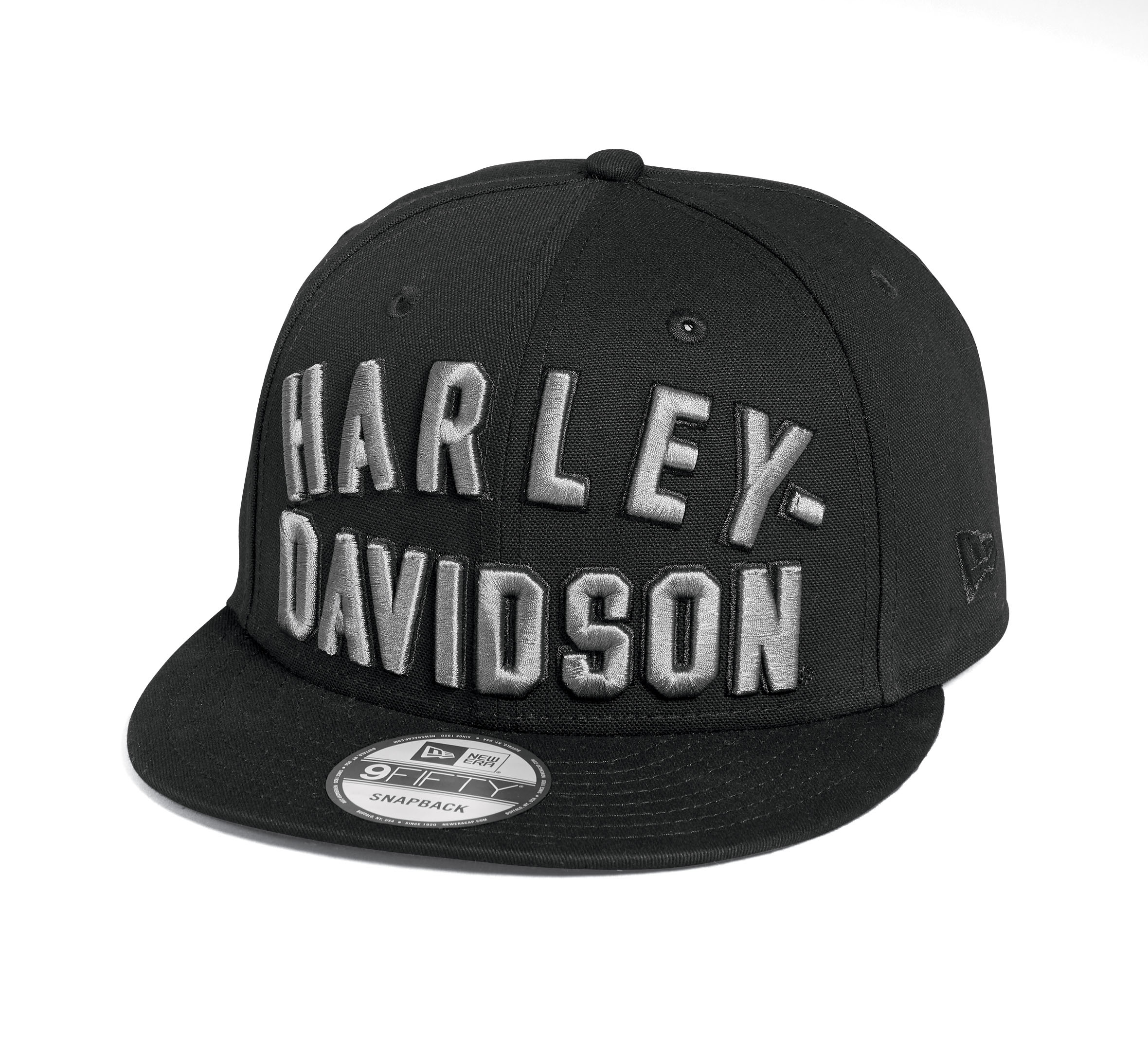 Men's Staple Snapback - Black Beauty with Asphalt | Harley