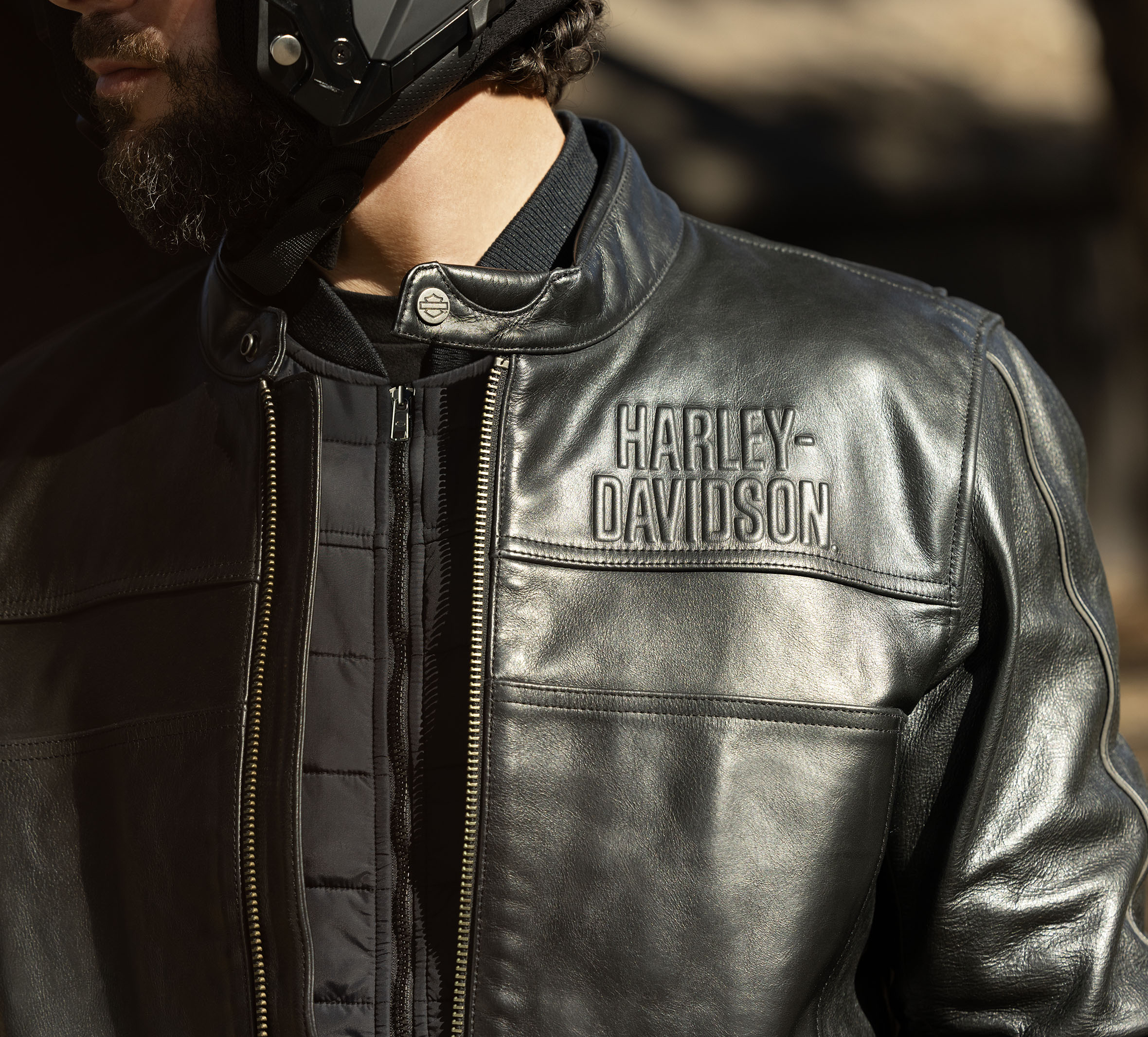 Men's Harley-Davidson Layering System Racer Leather Jacket - Tall