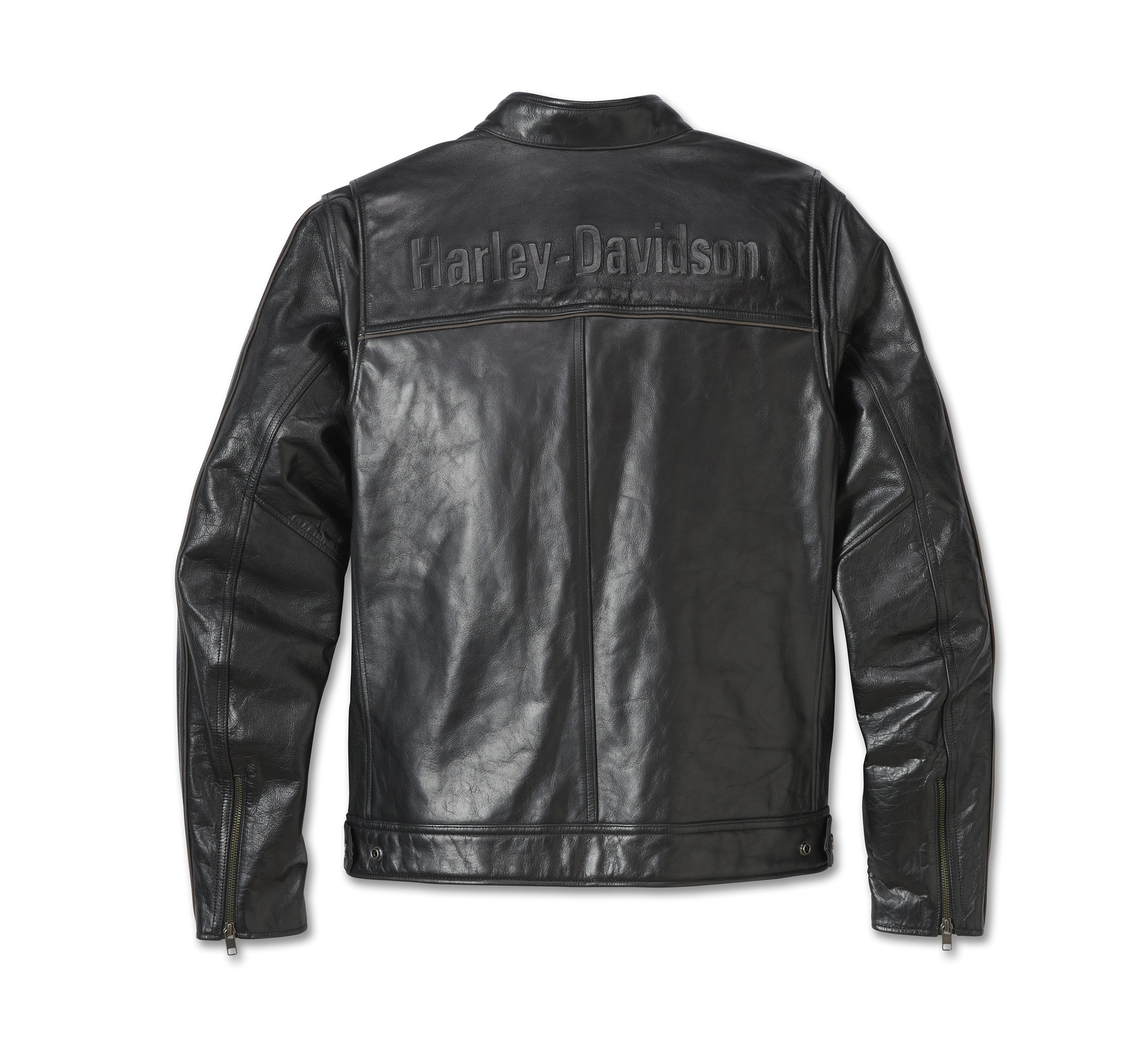 Blouson en cuir Racer du systeme de superposition Harley Davidson pour hommes grande taille