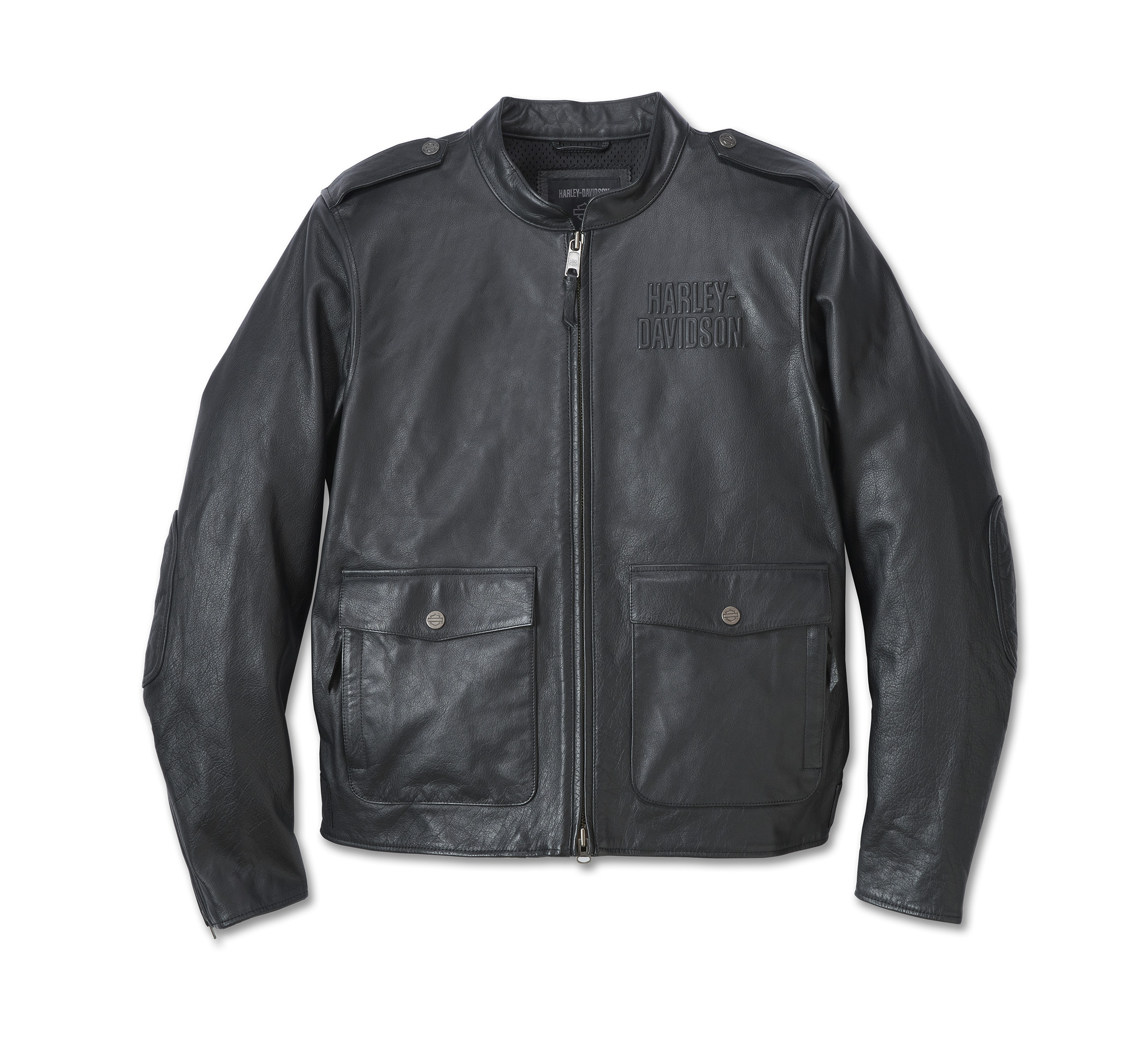 Harley Davidson Corral Distressed Black Leather Jacket (97001-04Vm) Me –  True Love Honey