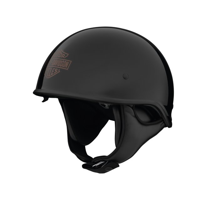 Harley-Davidson Ventura Sun Shield X06 Half Helmet, Gloss Black - XS