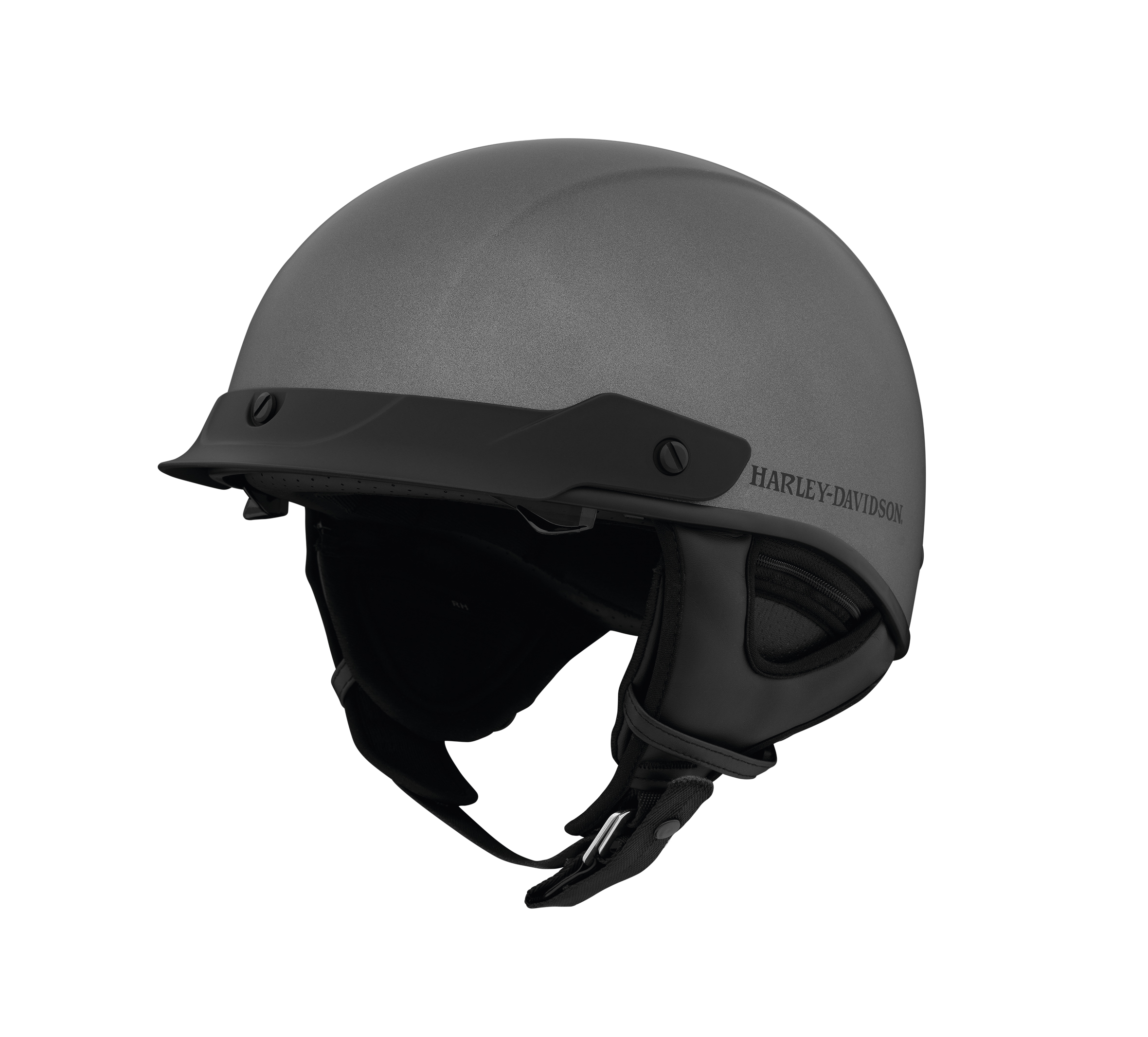 Lucid Ultra Light Sun Shield J03 1 2 Helmet Matte Black Silver Harley Davidson APAC