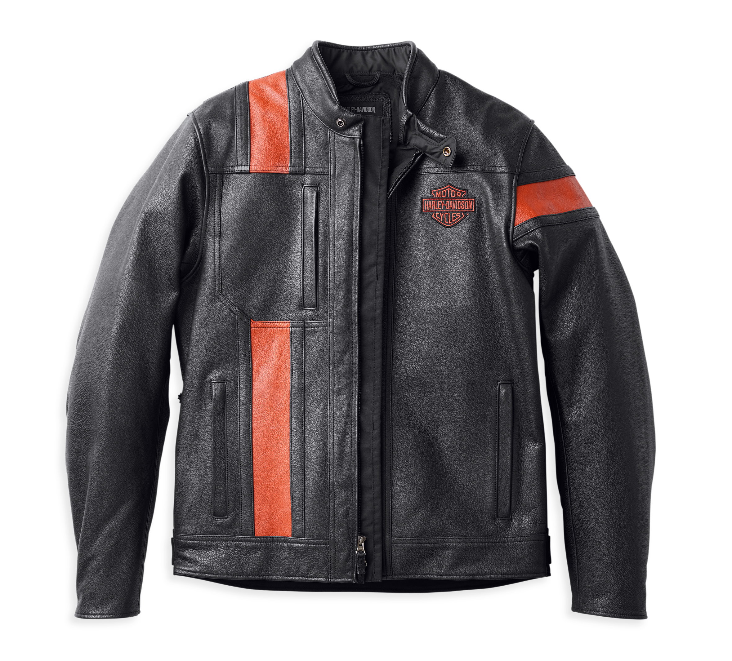 Orange harley davidson on sale jacket