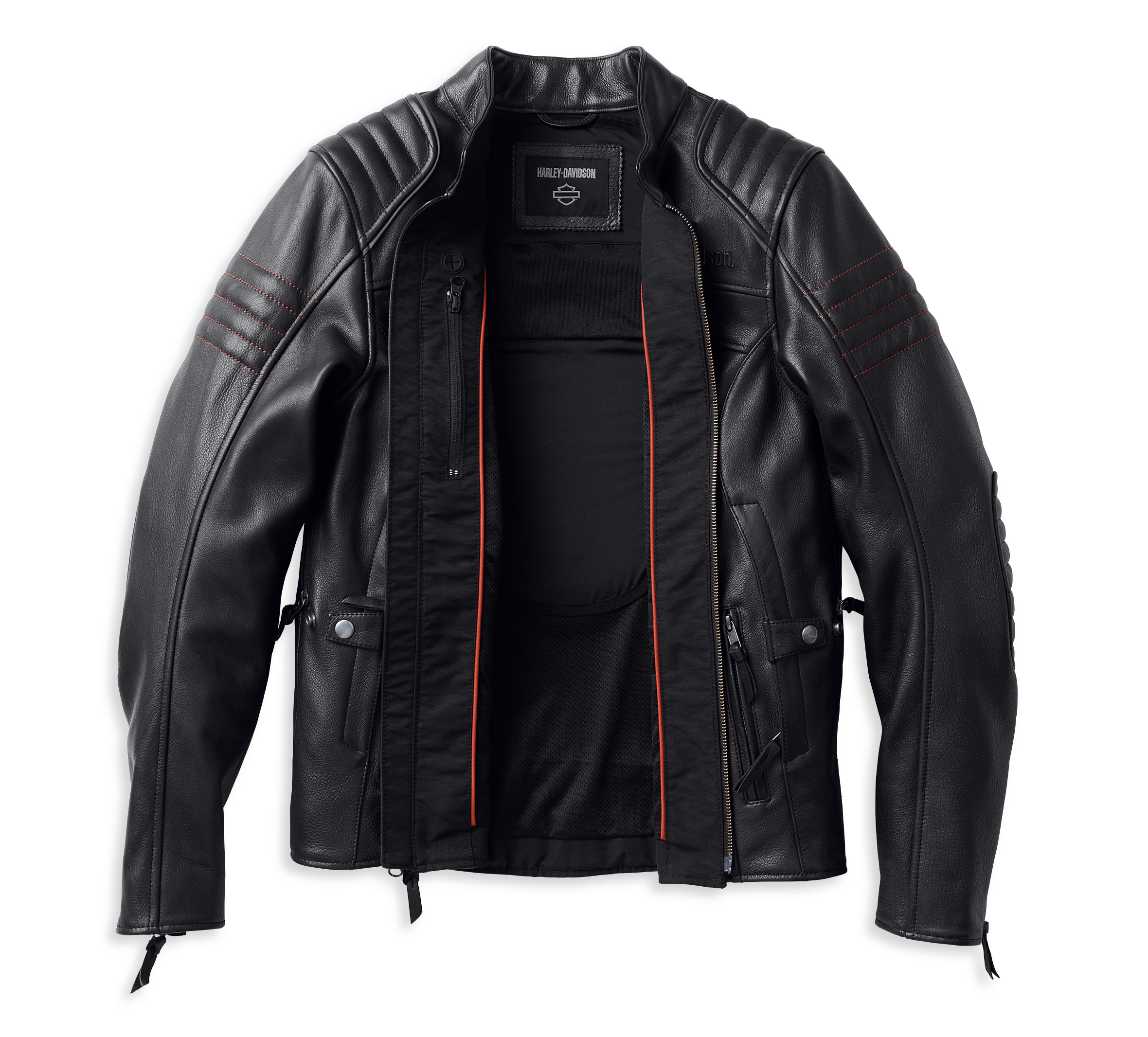 Women Black Leather Trucker Jacket | Motorcycle Style – Decrum