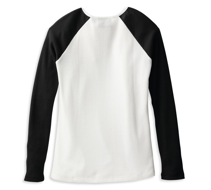 Women's Basic Thermal Long Sleeve Knit T-Shirt Crew Neck