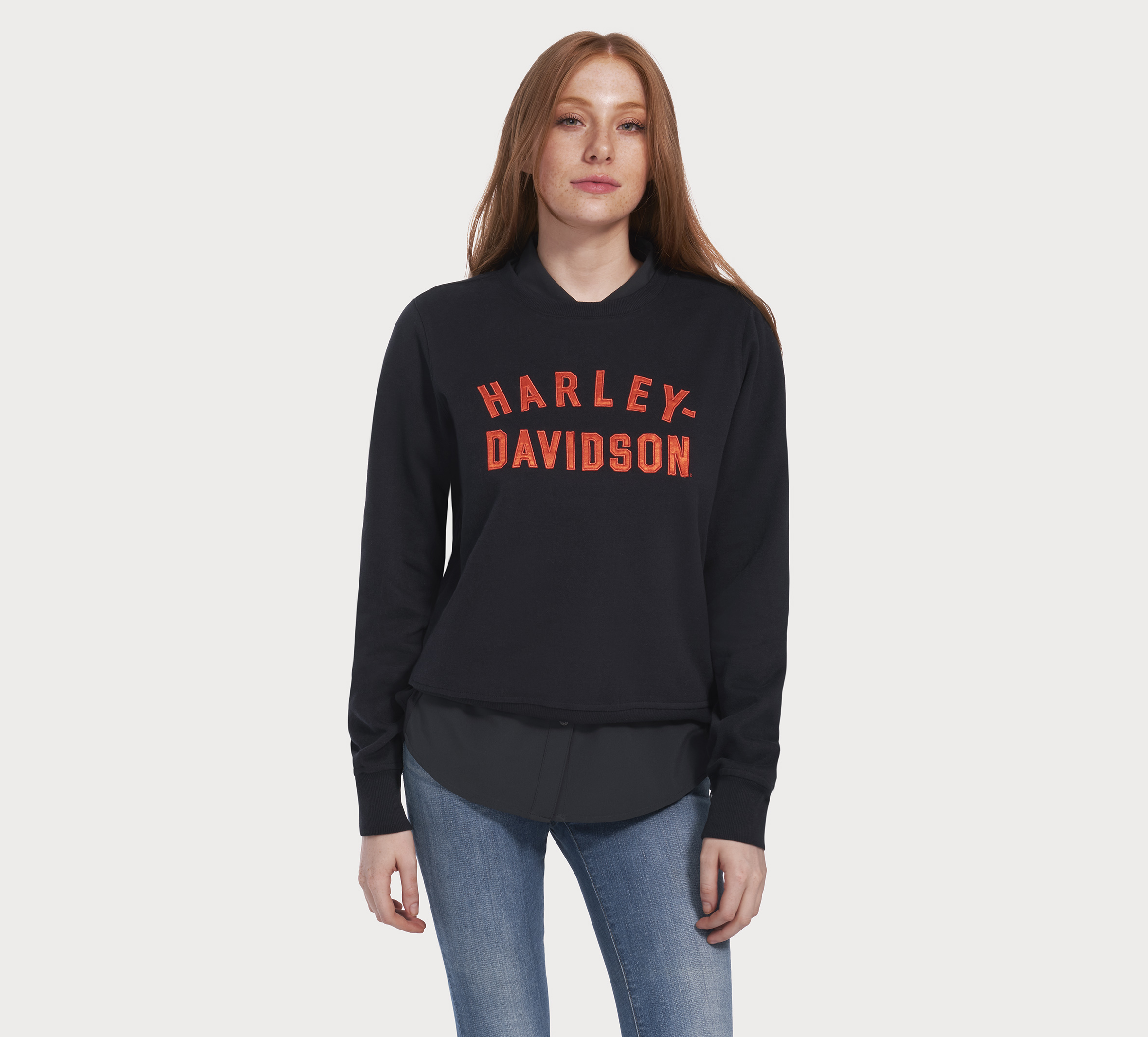 Harley davidson outlet crew neck sweater