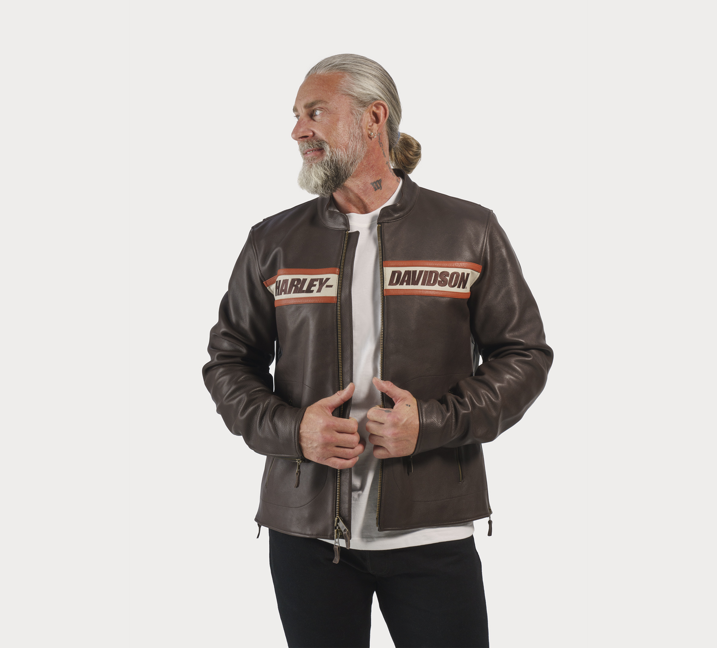 Men's Victory Lane II Leather Jacket - Java | Harley-Davidson CA