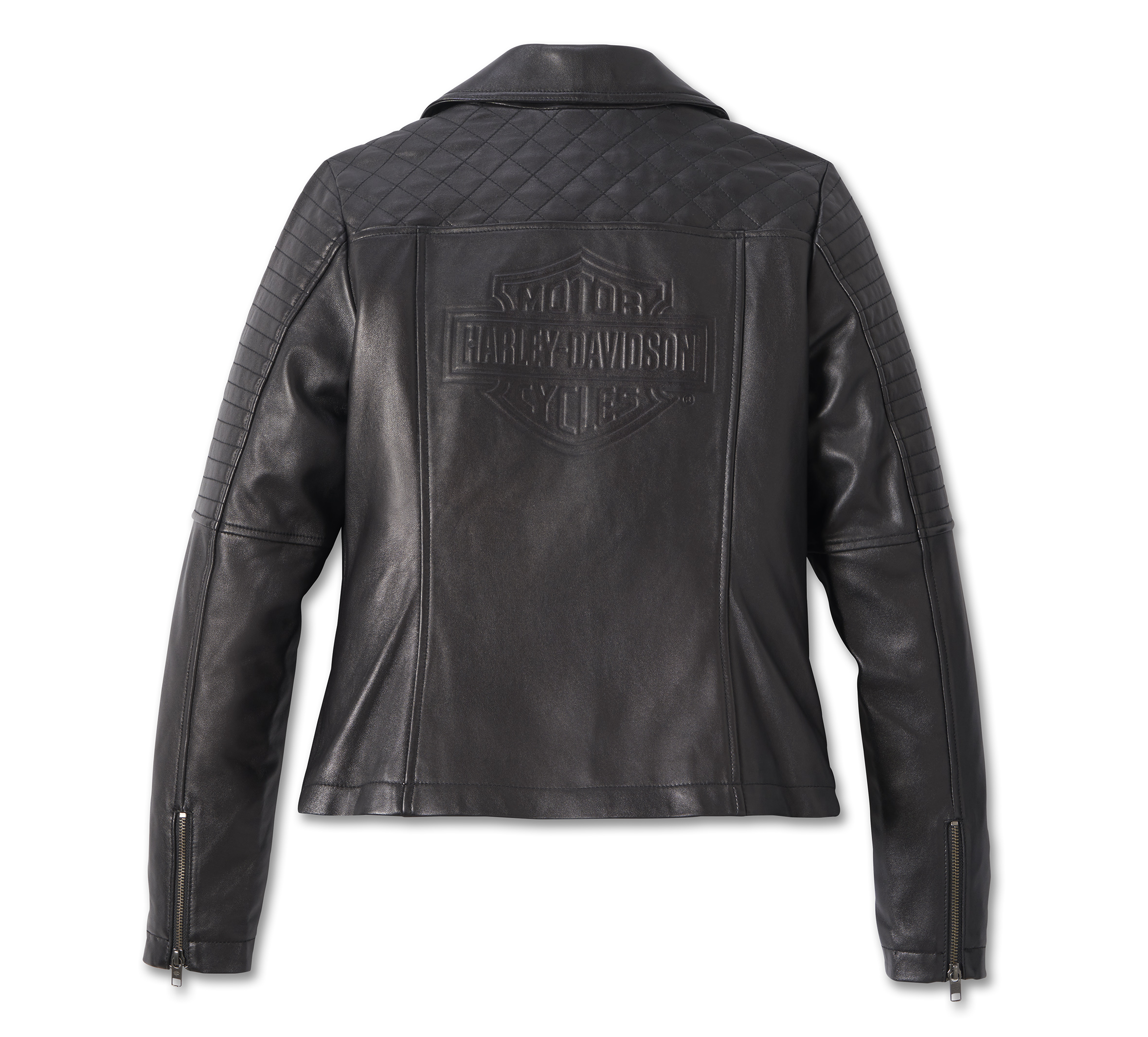 Women's Classic Biker Debossed Leather Jacket | Harley-Davidson USA