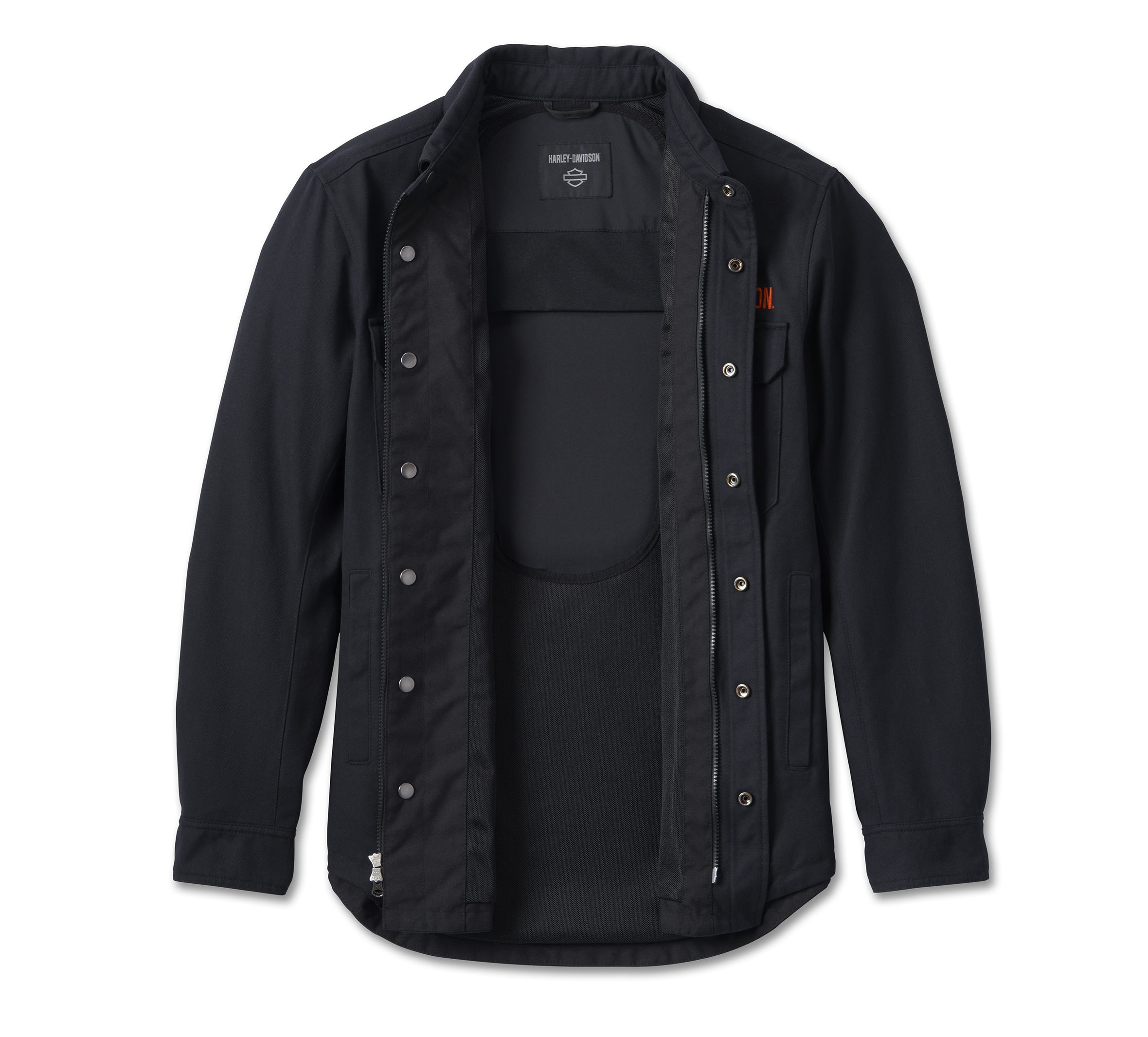 Men's reinforced slim on sale fit riding shirt jacket