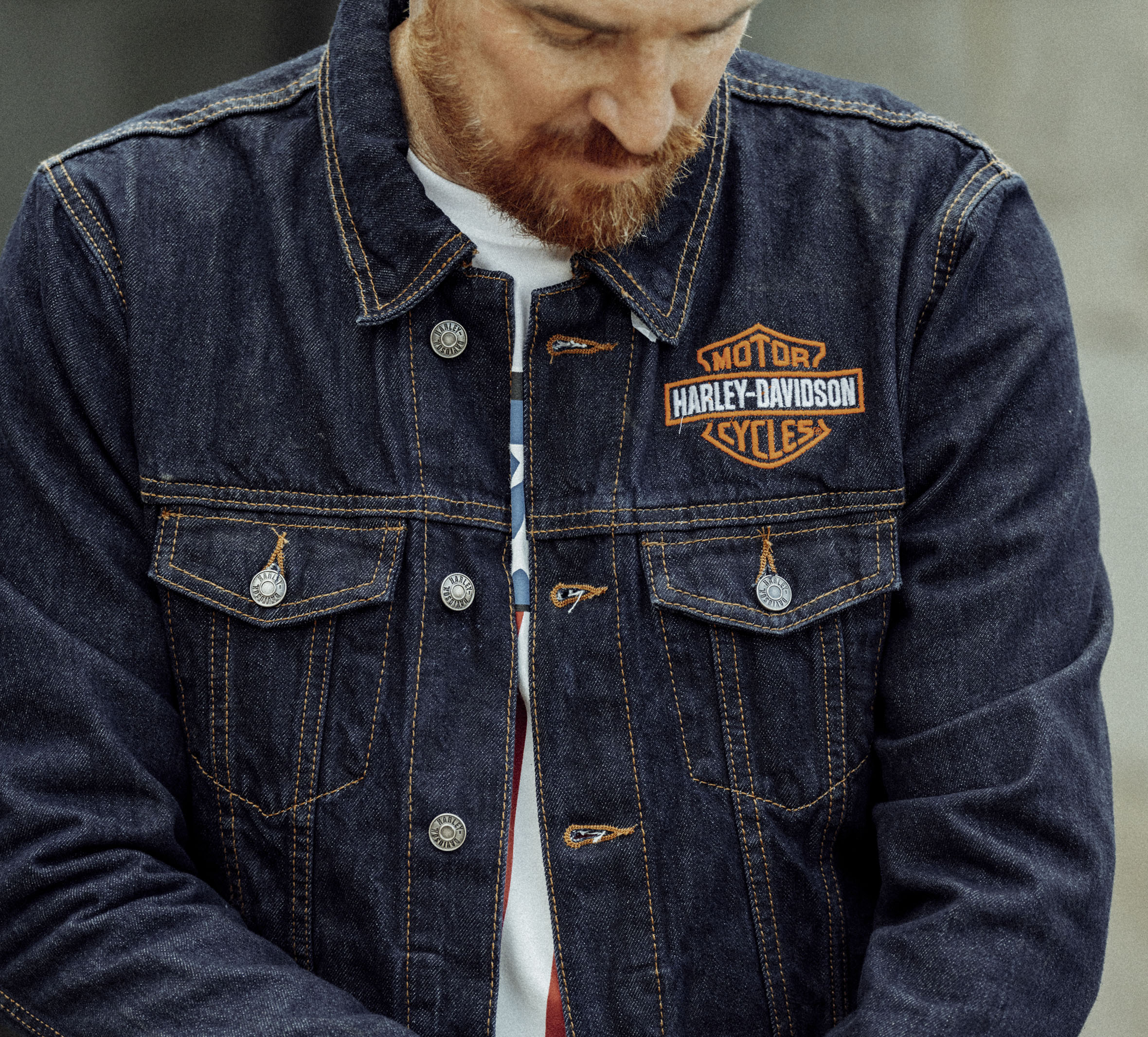 Men s Harley Davidson Denim Jacket