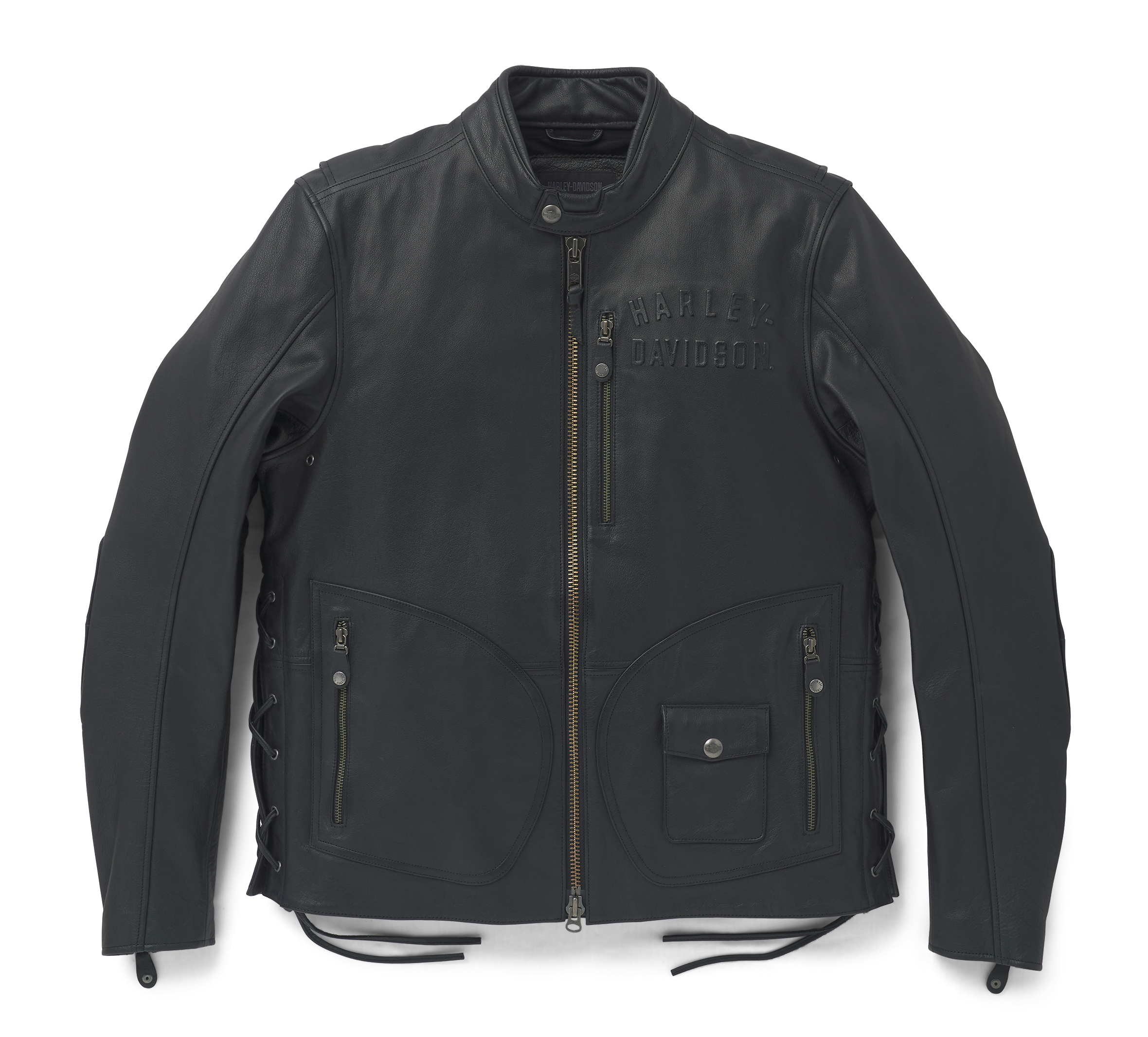 Harley davidson leather clearance riding jacket