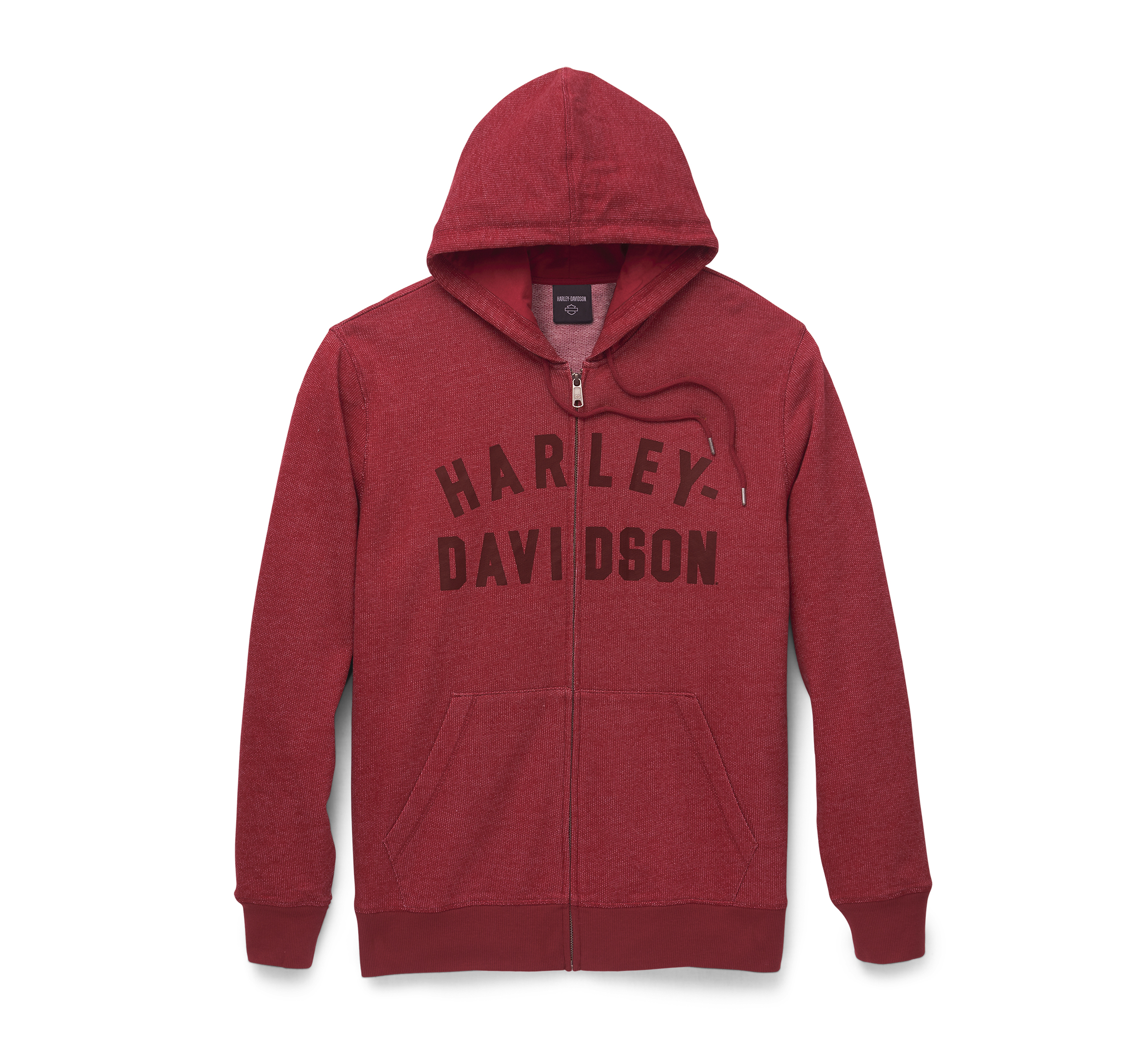 Men's Crosscountry Staple Zip-Up Hoodie - Merlot | Harley-Davidson USA