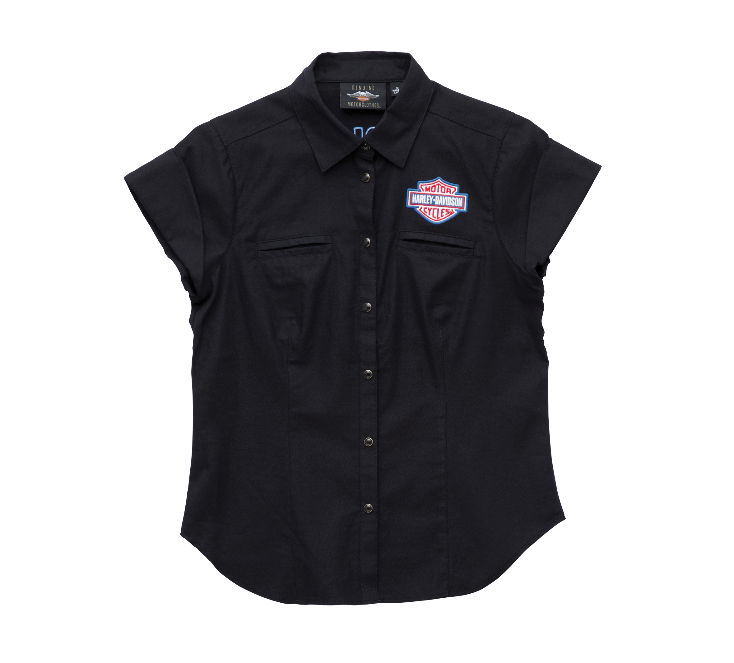 Women's Land Of Liberty Solid Shirt - Black Beauty 2 | Harley-Davidson USA
