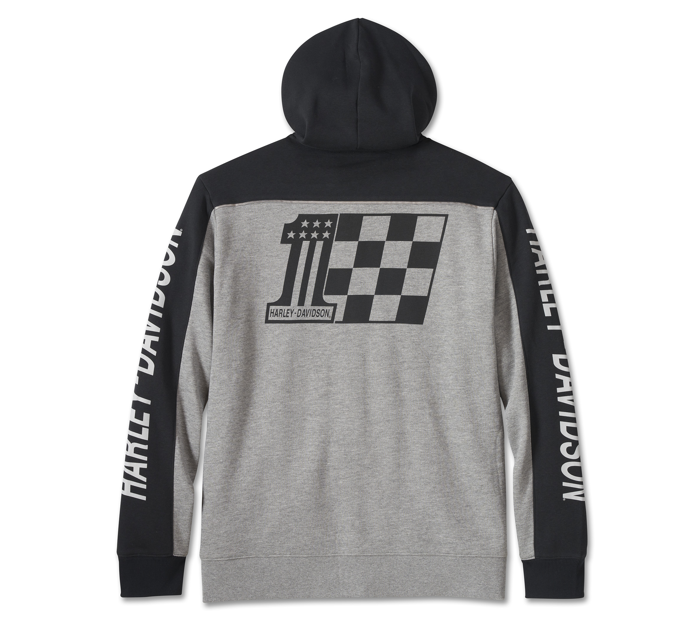 Men's #1 Victory Zip-Up Hoodie - Medium Grey Heather | Harley