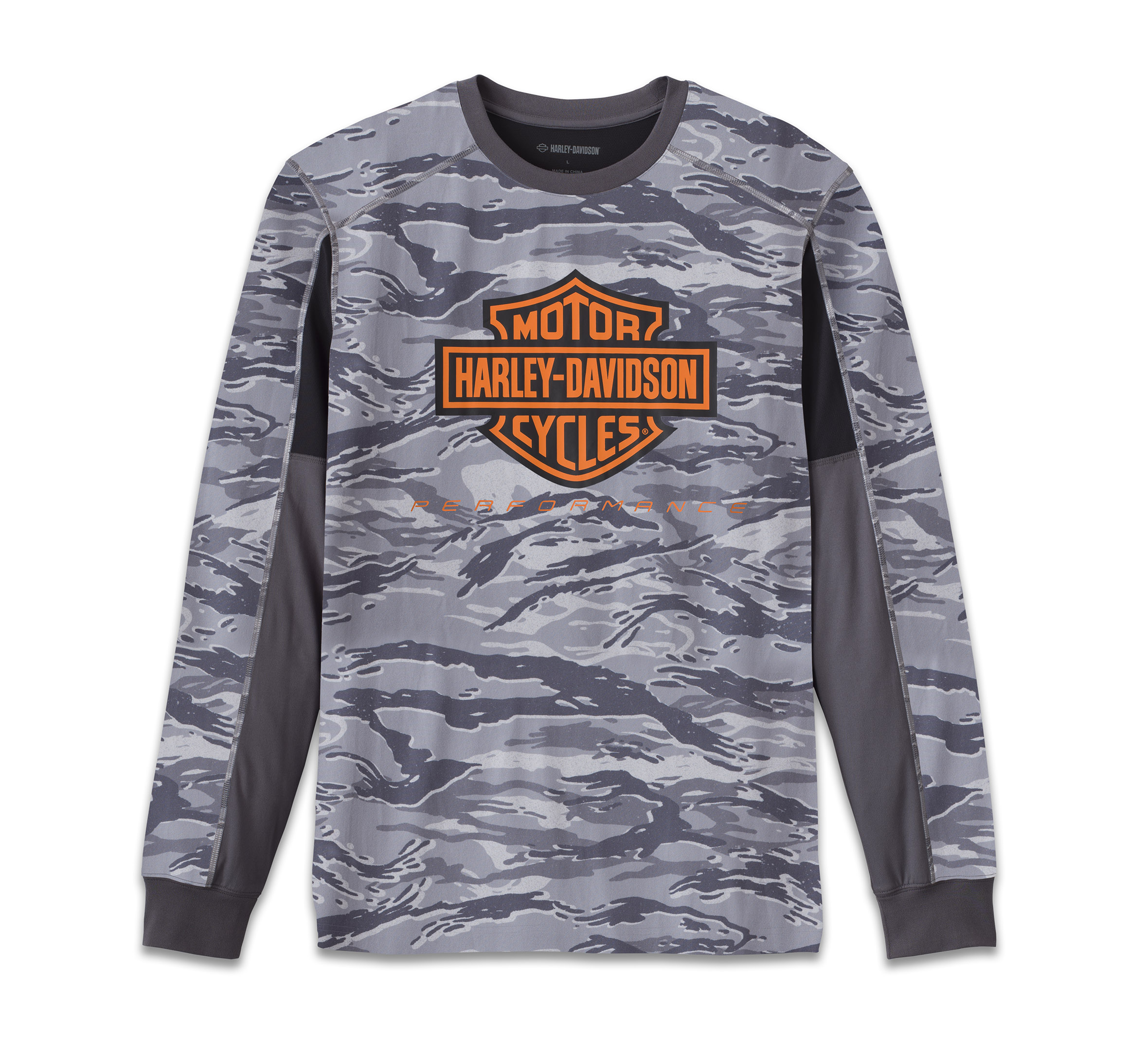 Men\'s Factory | - Tee Long USA Sleeve Performance Camouflage Harley-Davidson