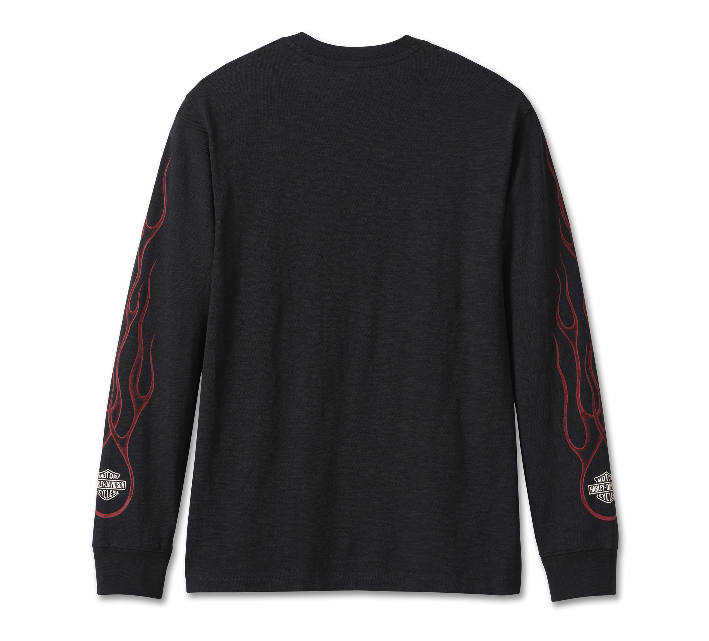 Harley davidson long sleeve hot sale flames