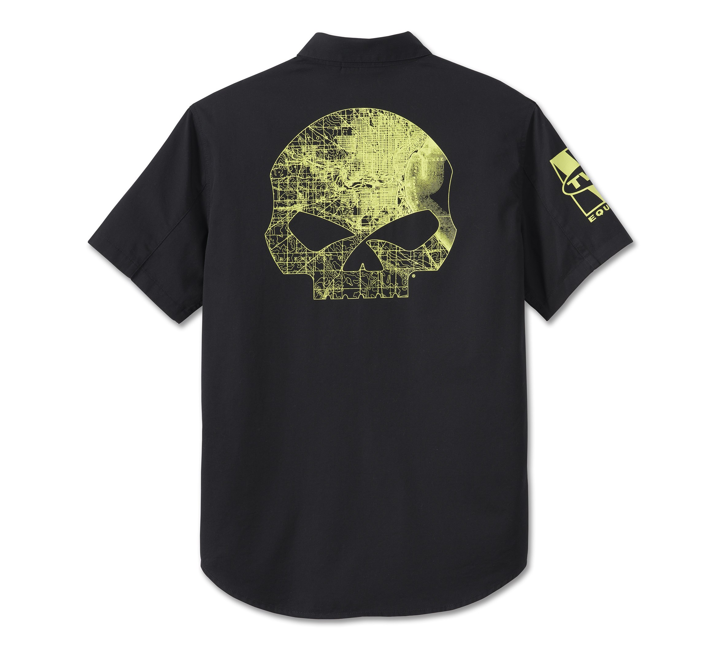 Men's Willie G Skull Short Sleeve Shirt - Black Beauty | Harley