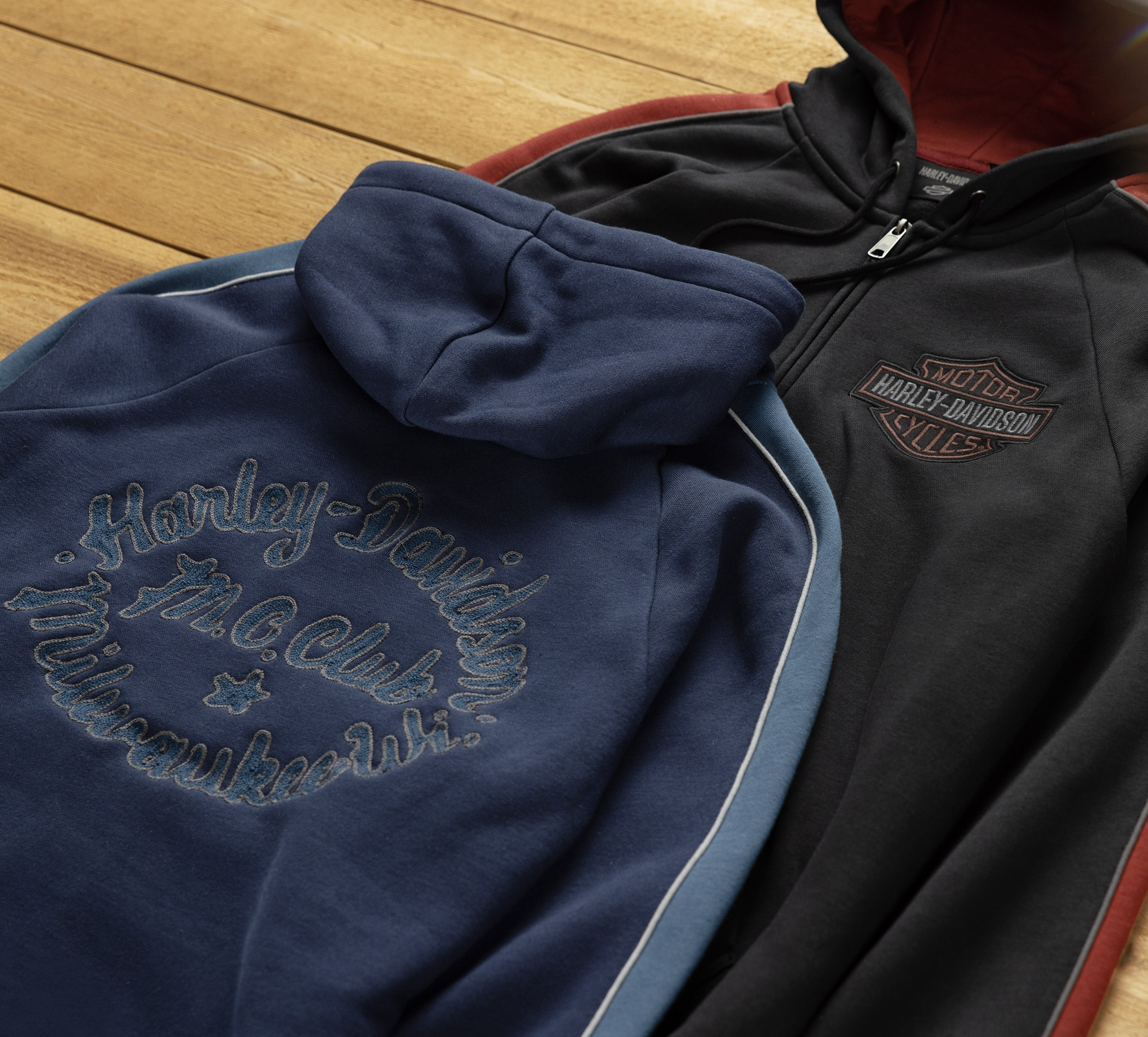 Harley davidson mens outlet zip up hoodies