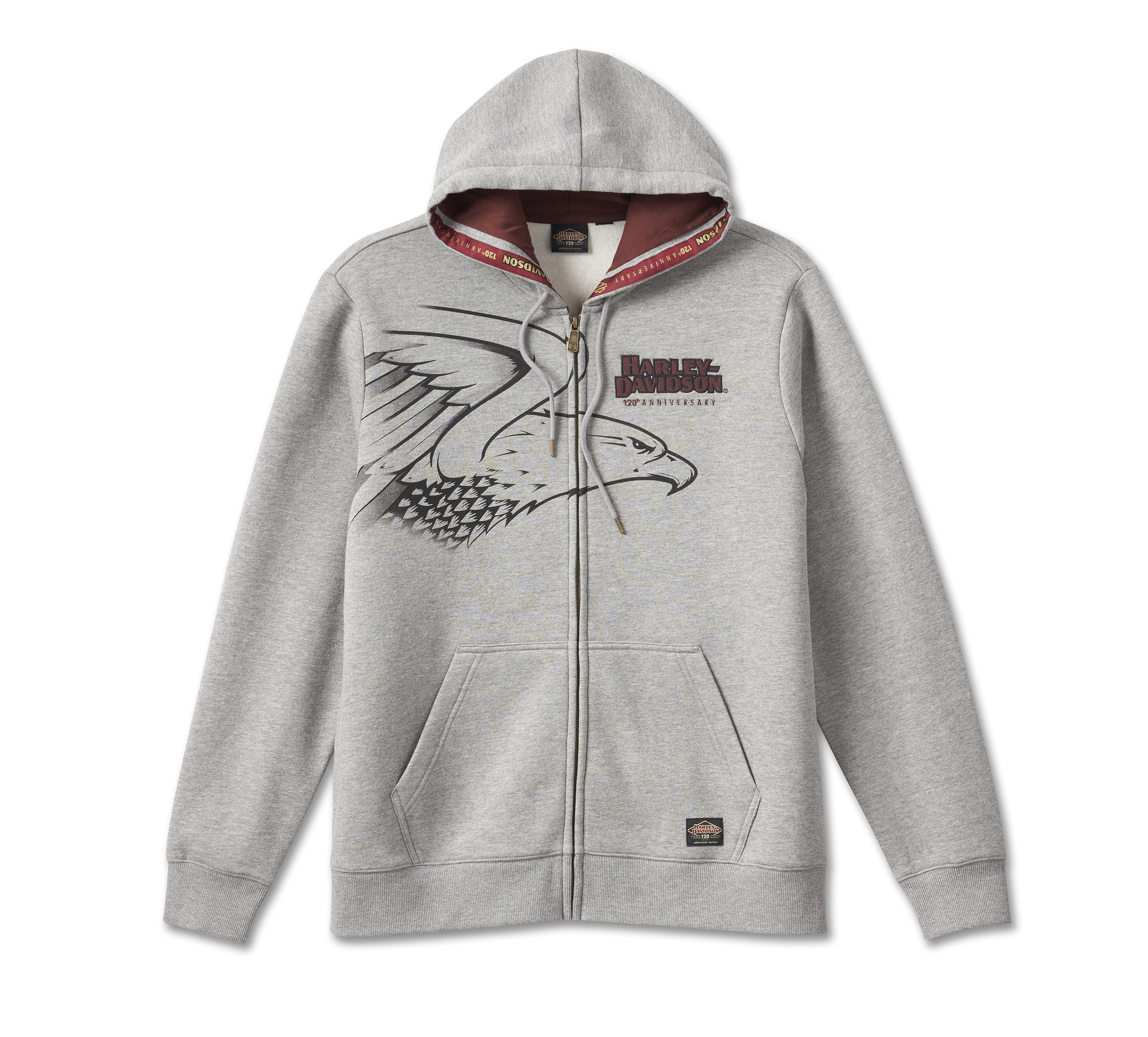 Grey Oversized logo-print cotton-blend jersey hoodie