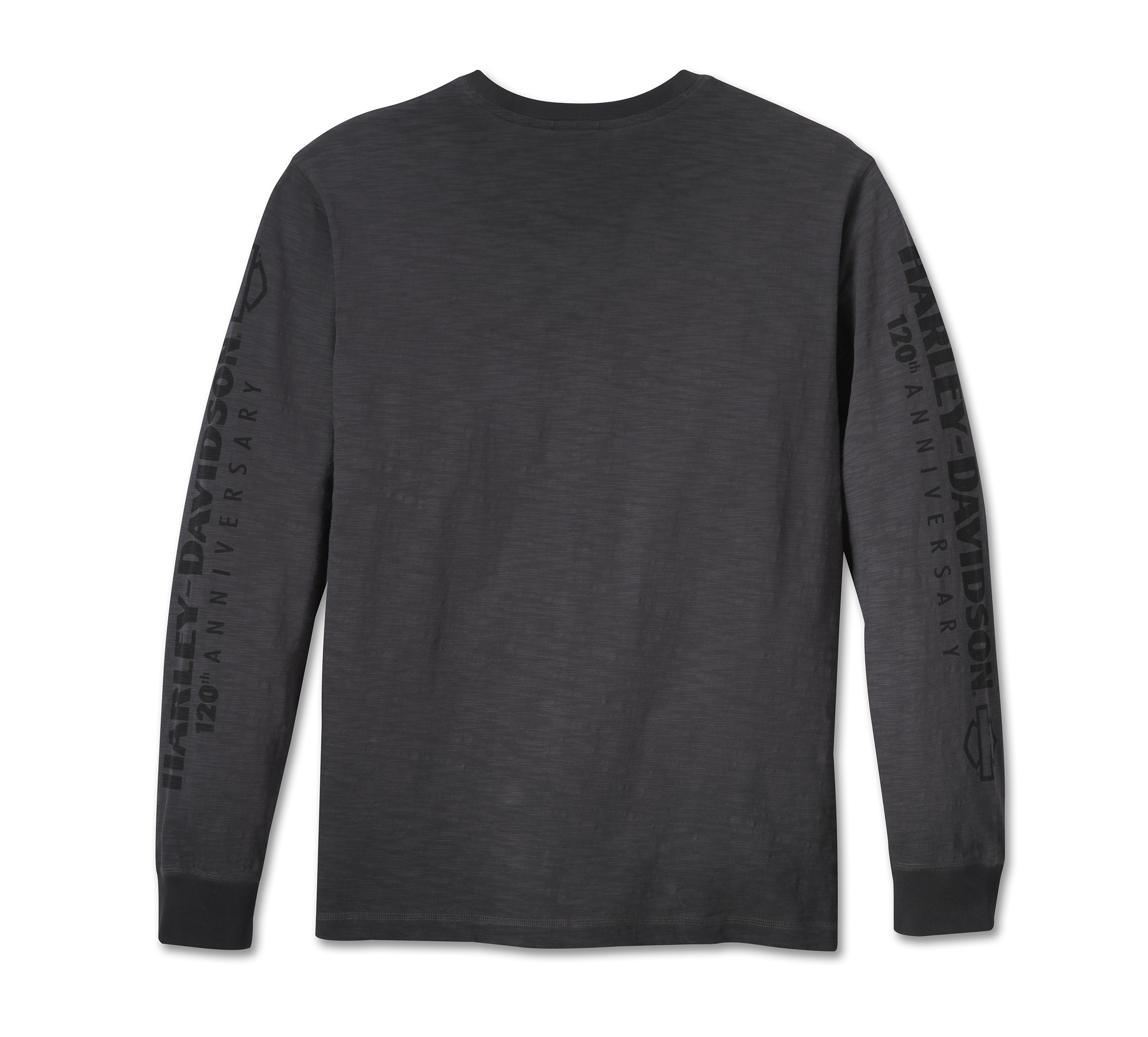 Men's 120th Anniversary Long Sleeve Tee - Blackened Pearl | Harley