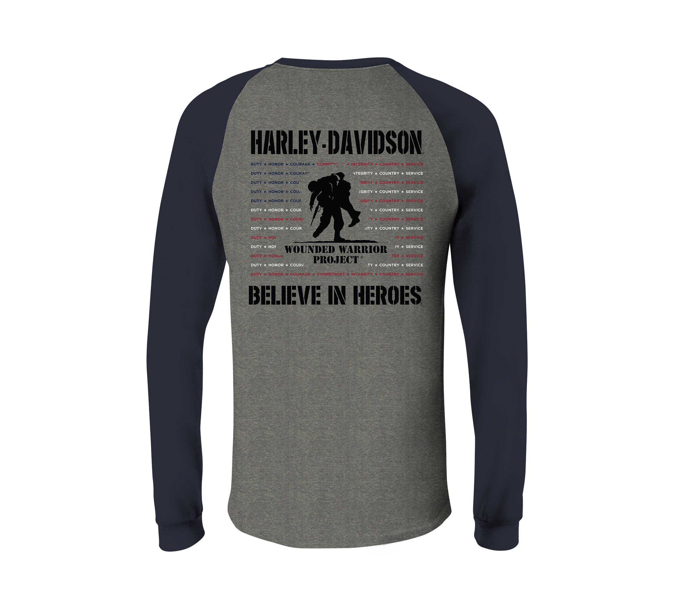 Men's Harley-Davidson Wounded Warrior Project Honor Raglan Tee