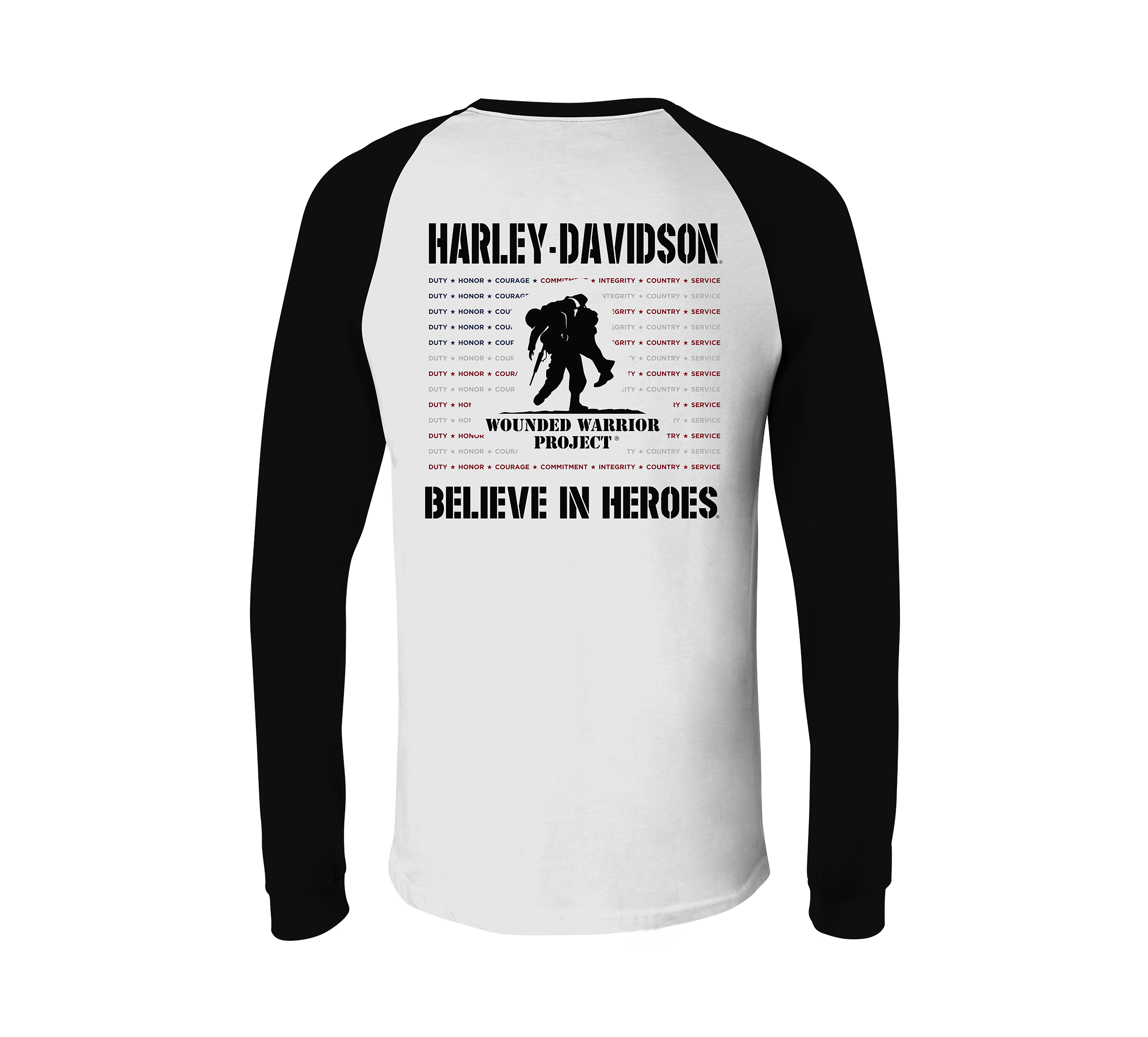 Men's Harley-Davidson Wounded Warrior Project Honor Raglan Tee