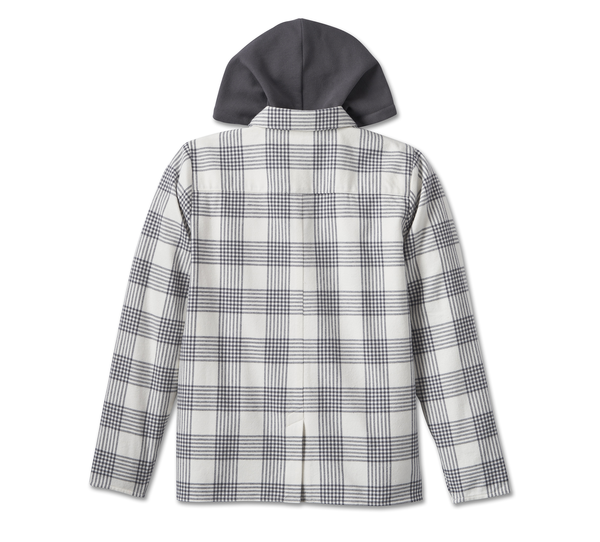 Women's Heritage Classic Shirt Jacket With Hood - YD Plaid - Cloud 