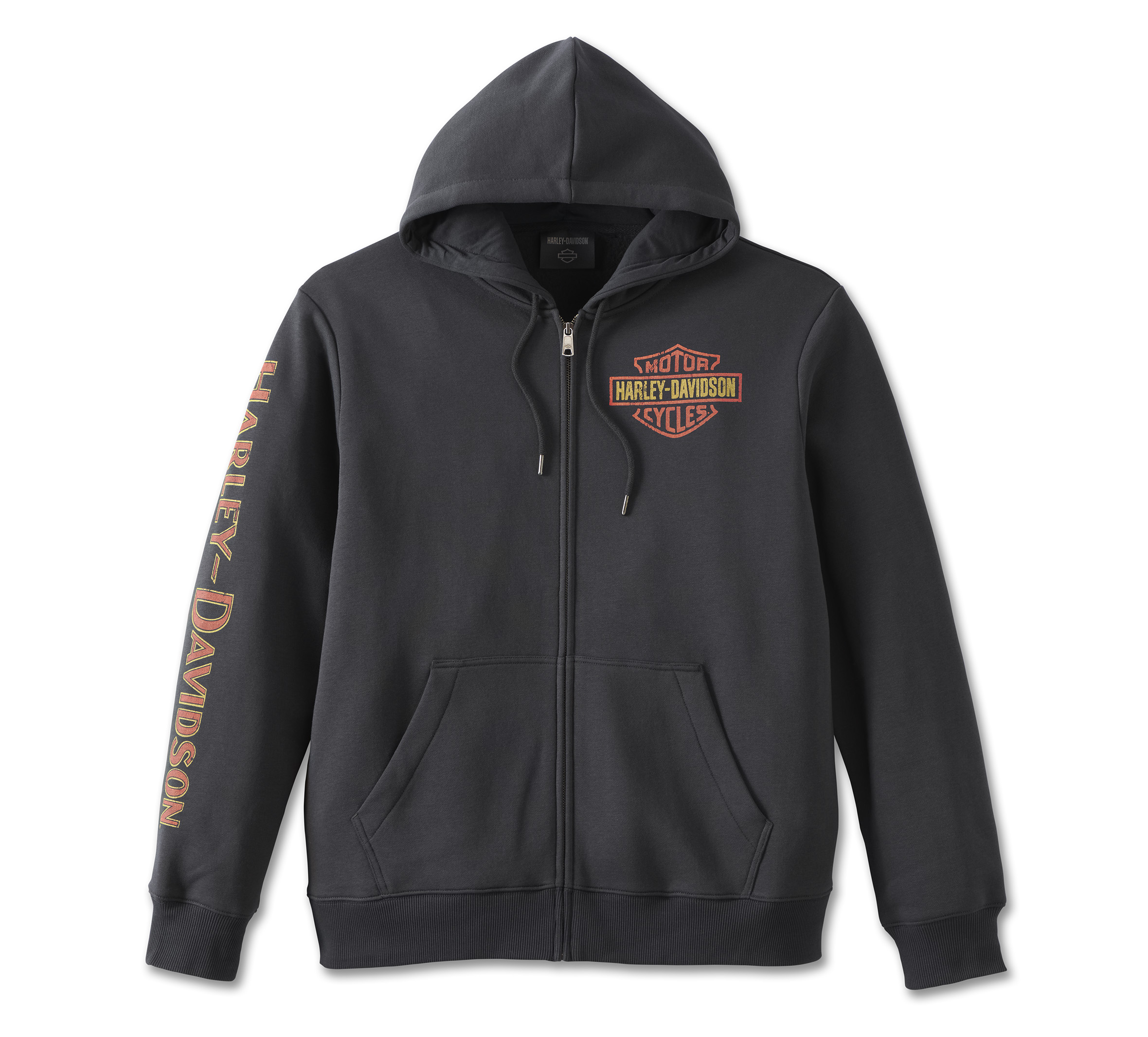 Men s Classic Eagle Zip Up Hoodie Black Beauty Harley Davidson APAC